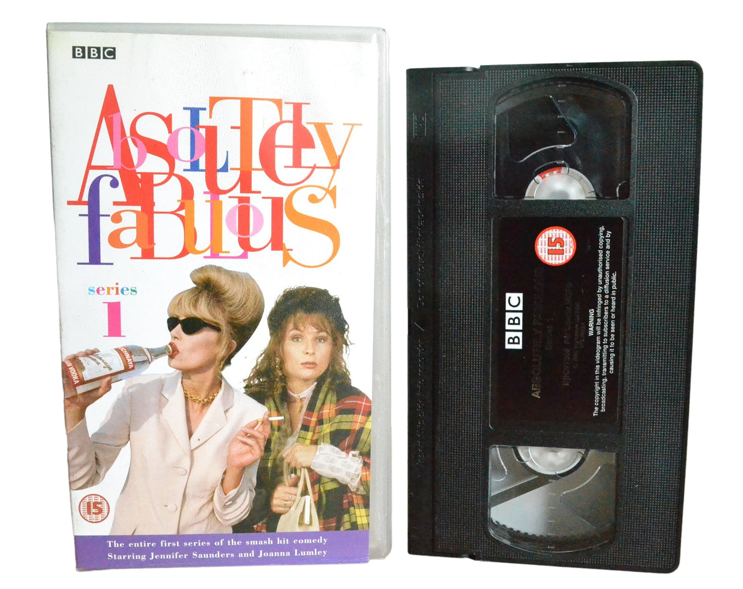 Absolutely Fabulous : Series 1 - Jennifer Saunders - BBC Video - BBCV7308 - Comedy - Pal - VHS-