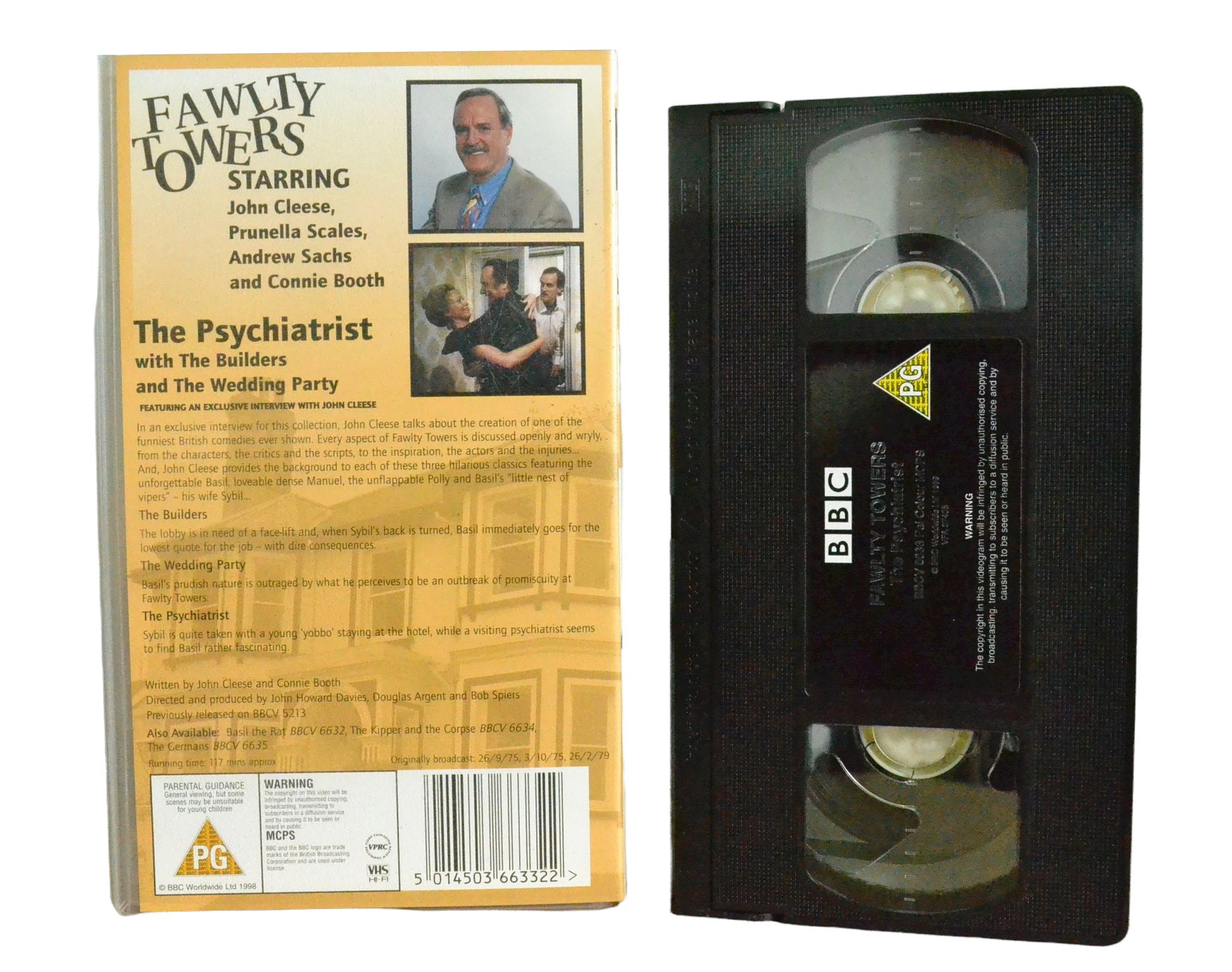 Fawlty Towers - The Psychiatrist - John Cleese - BBC Video - Comedy - Pal VHS-