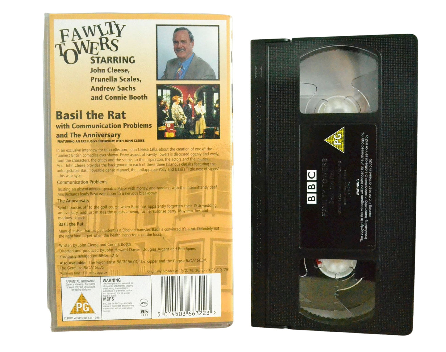 Fawlty Towers - Basil the Rat - John Cleese - BBC Video - Comedy - Pal VHS-