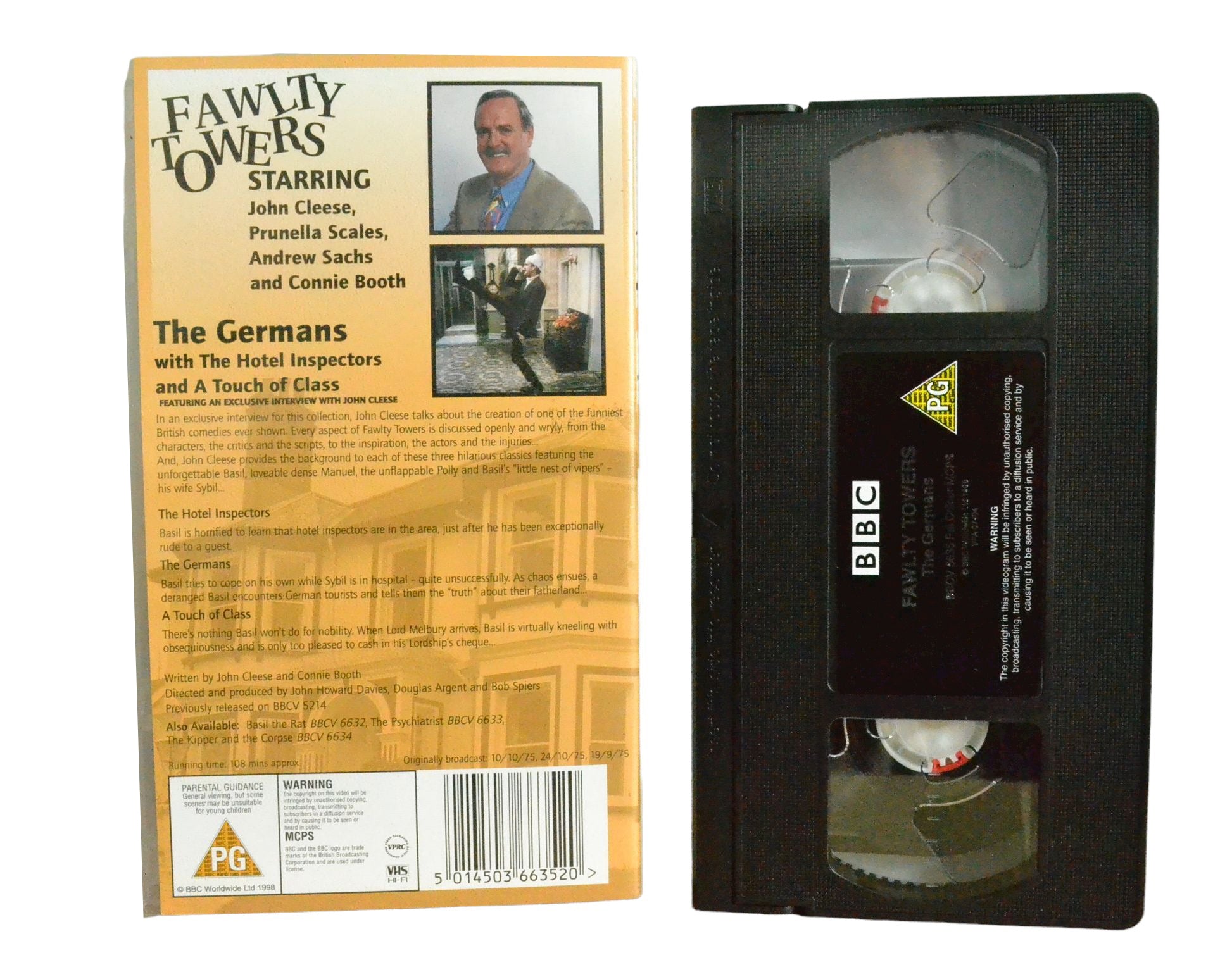 Fawlty Towers - The Germans - John Cleese - BBC Video - Comedy - Pal VHS-