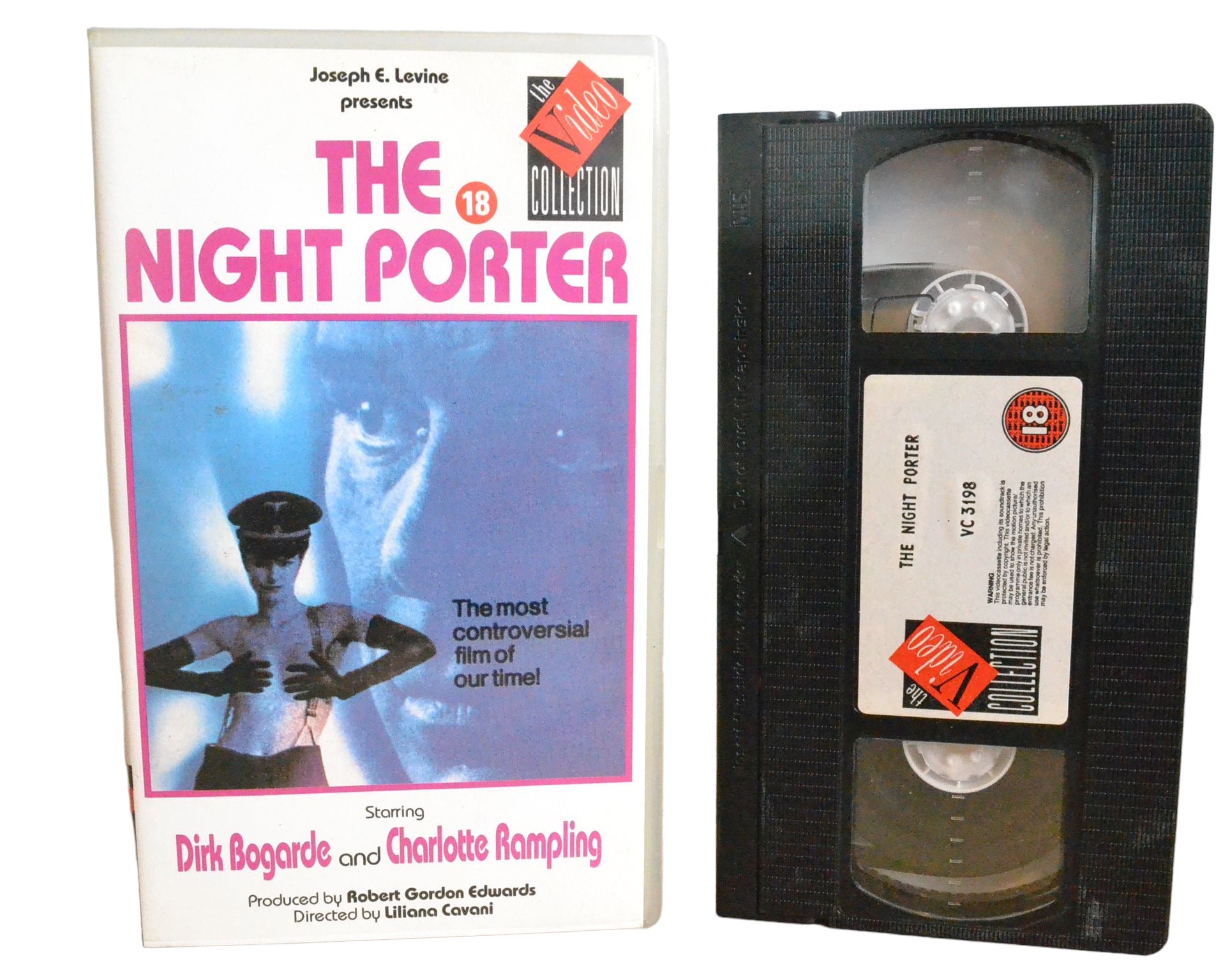 The Night Porter - Dirk Bogarde - The Video Collection - Precert - Pal - VHS-