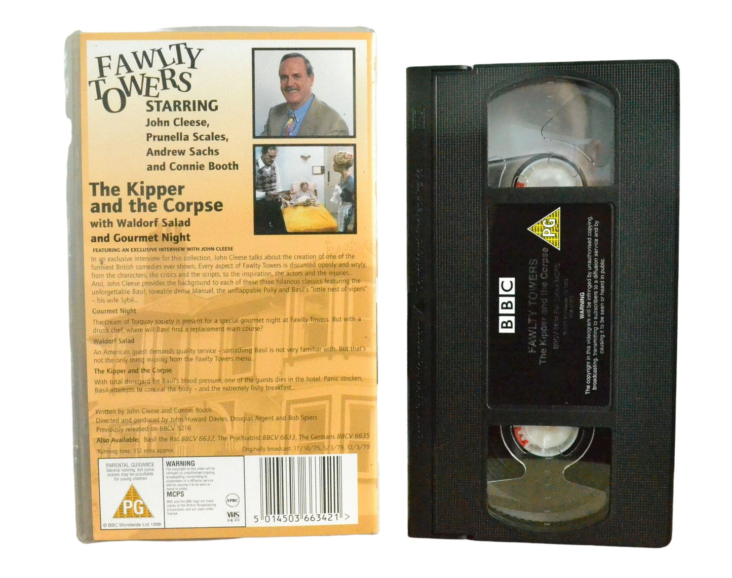 Fawlty Towers - The Kipper and The Corpse - John Cleese - BBC Video - Comedy - Pal VHS-