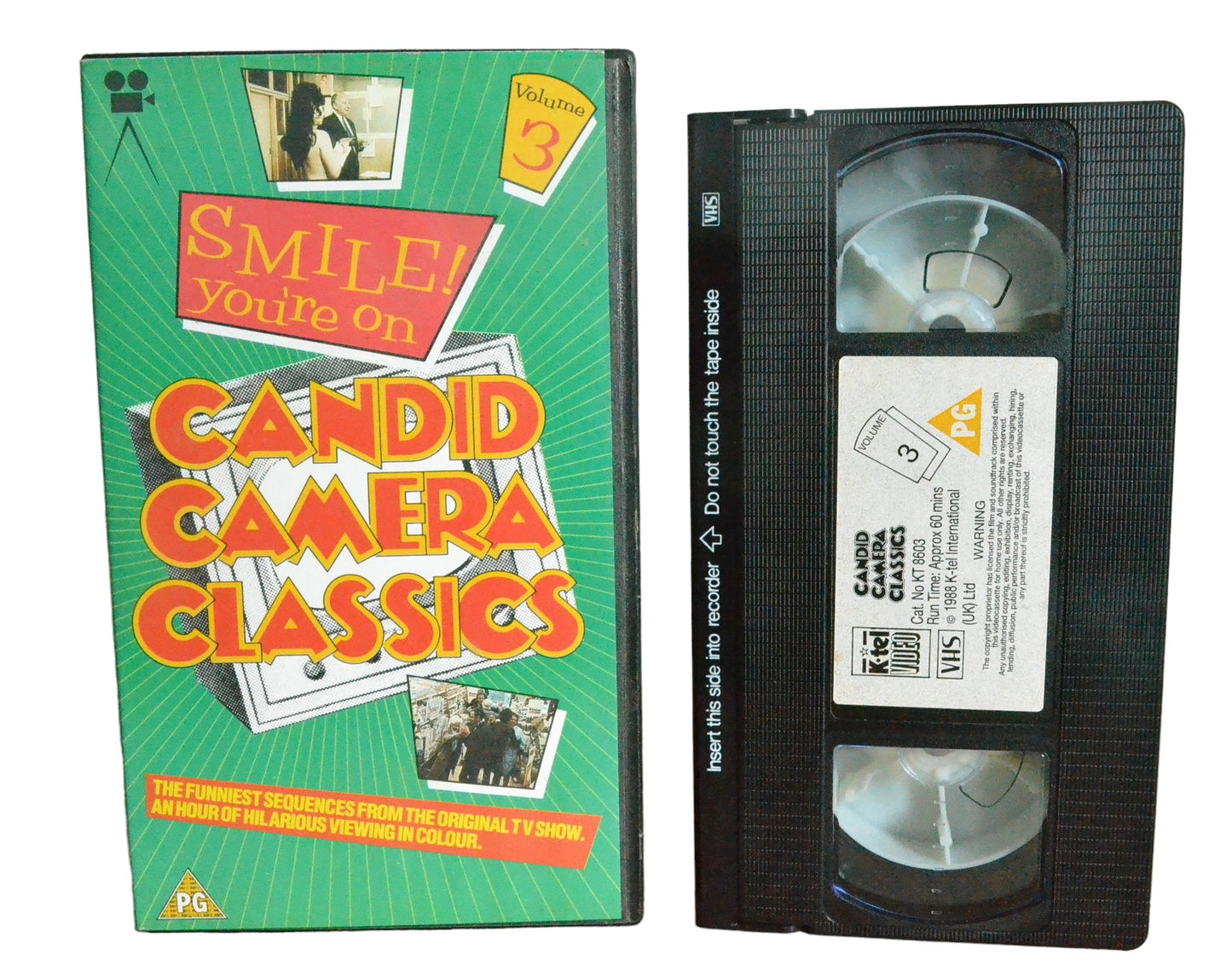 Candid Camera Classics : Volume 3 - K-tel Video - KT8603 - Comedy - Pal - VHS-