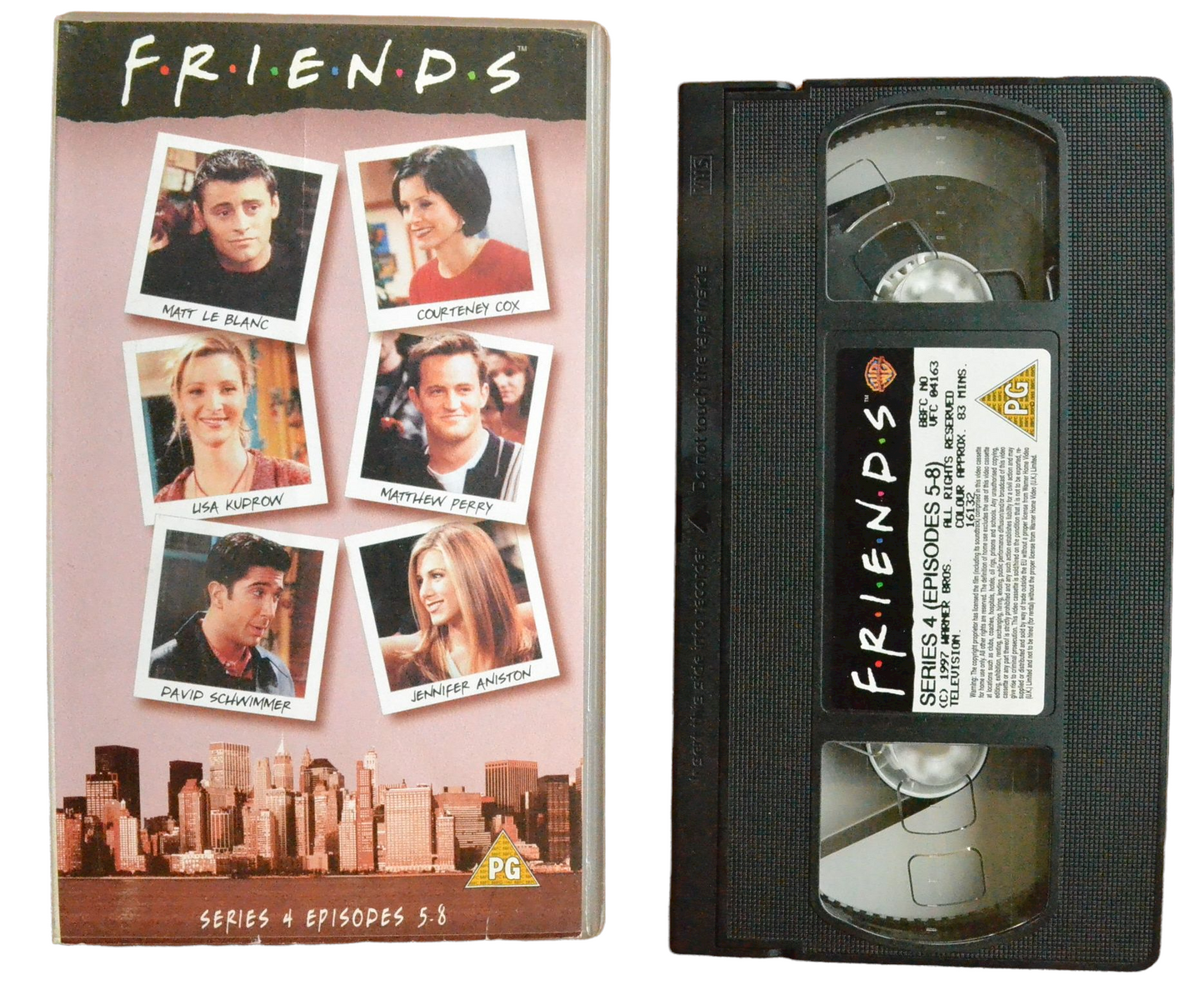 Friends: Series 4 (Episodes 5-8) - Jennifer Aniston - Warner Bros - Vintage - Pal VHS-