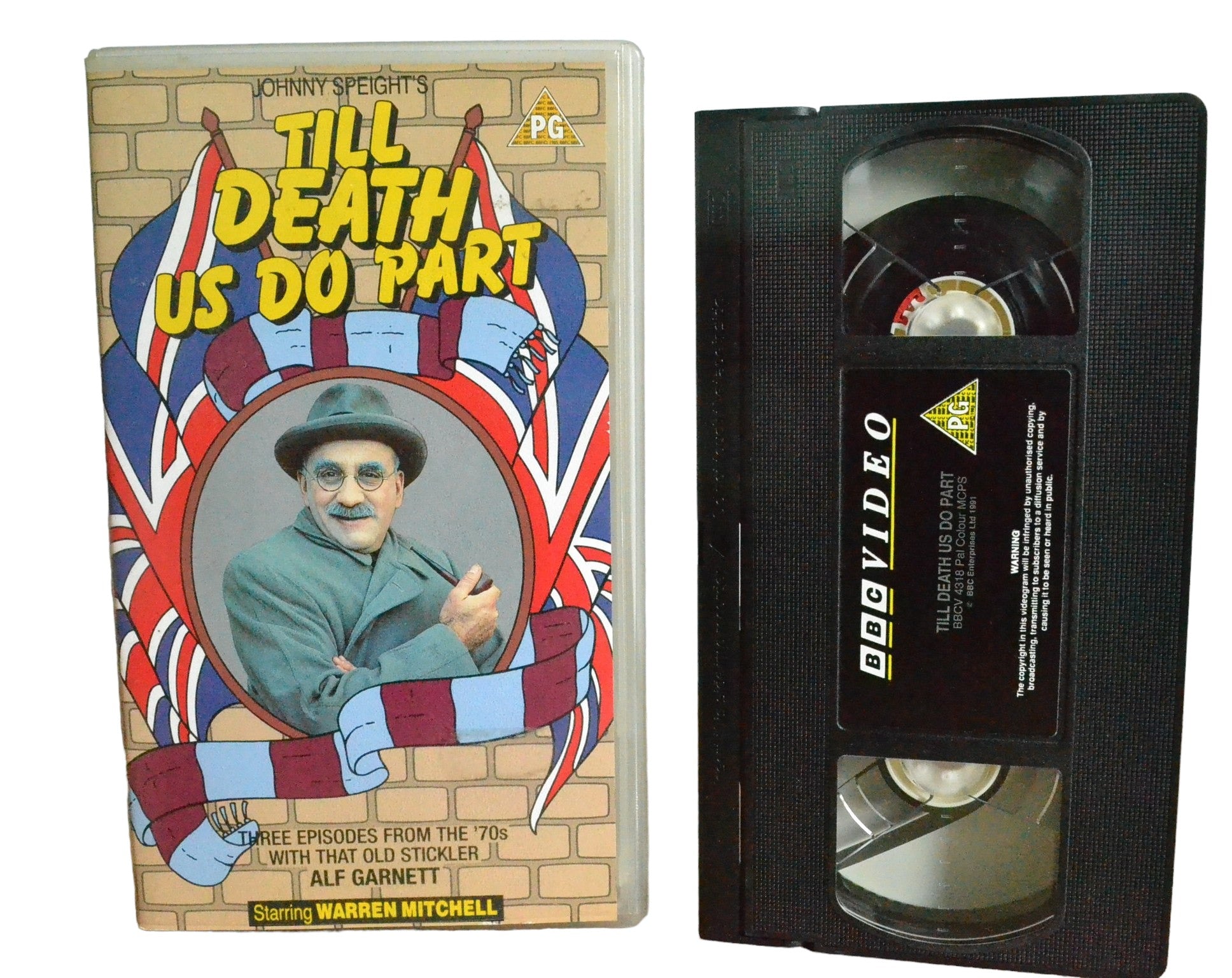 Till Death Us Do Part - Warren Mitchell - BBC Video - BBCV4318 - Comedy - Pal - VHS-