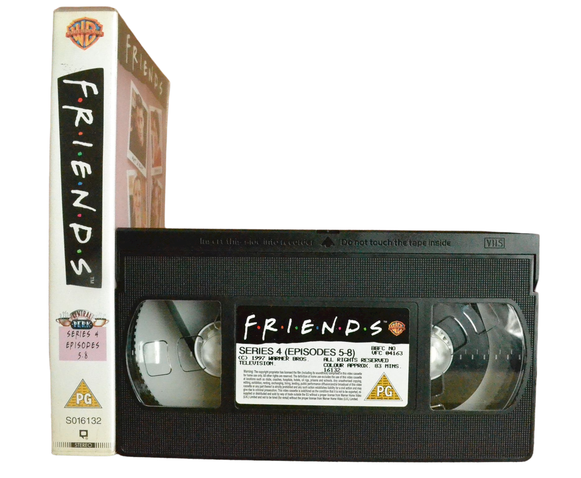 Friends: Series 4 (Episodes 5-8) - Jennifer Aniston - Warner Bros - Vintage - Pal VHS-