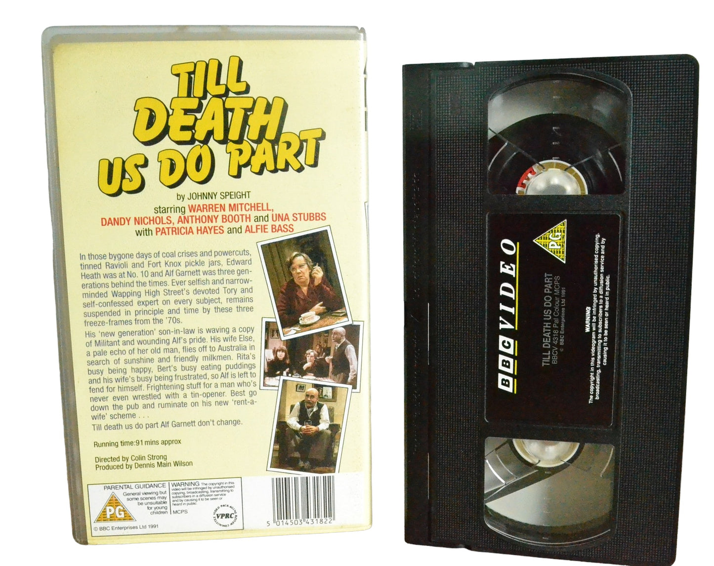 Till Death Us Do Part - Warren Mitchell - BBC Video - BBCV4318 - Comedy - Pal - VHS-