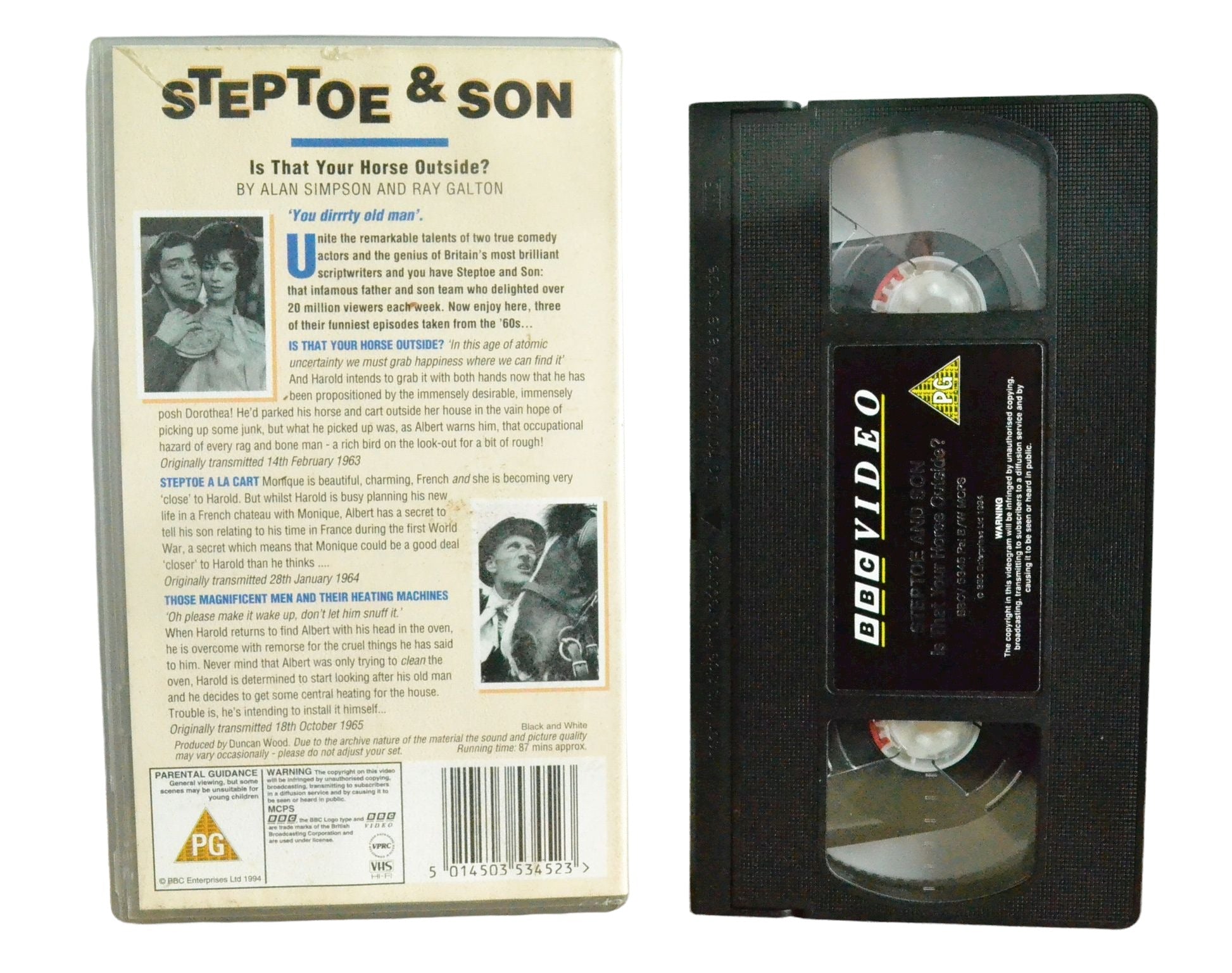 Steptoe & Son - Is That Your Horse Outside? - Wilfrid Brambell - BBC Video - Comedy - Pal VHS-