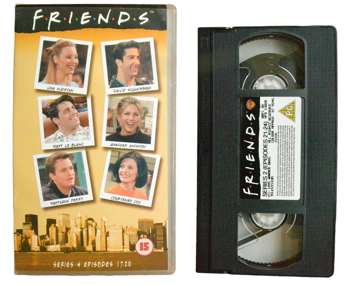 Friends: Series 2 (Episodes 21-24) - Jennifer Aniston - Warner Bros - Vintage - Pal VHS-