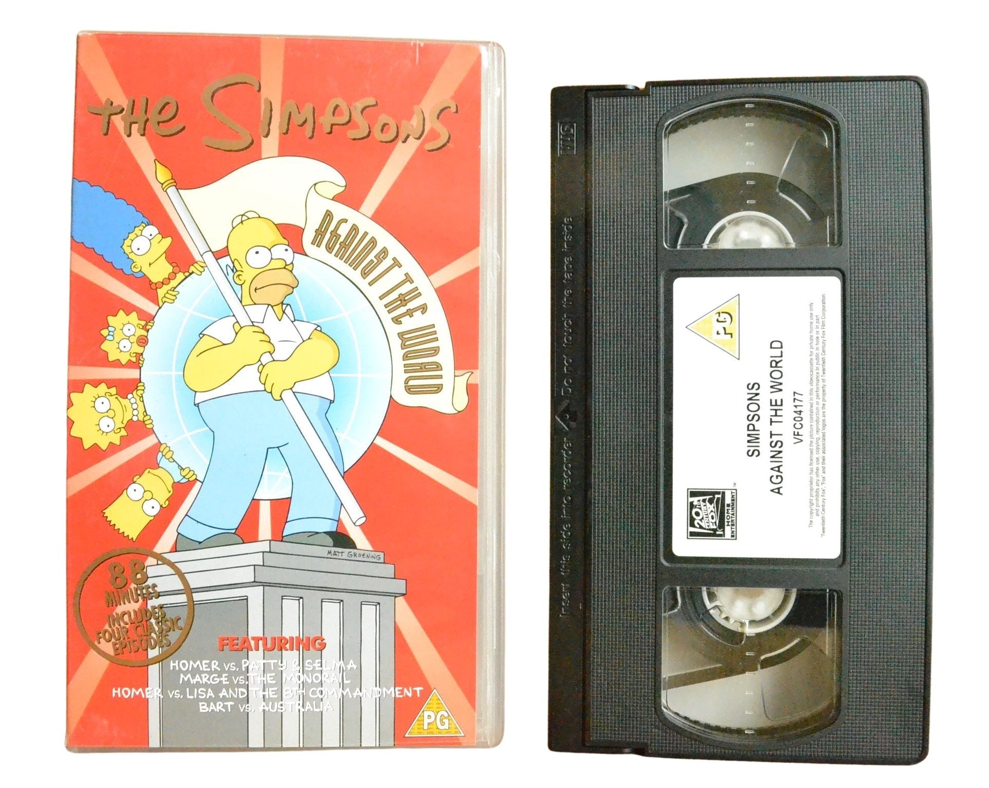 The Simpsons: Against the World - Children’s - Pal VHS-