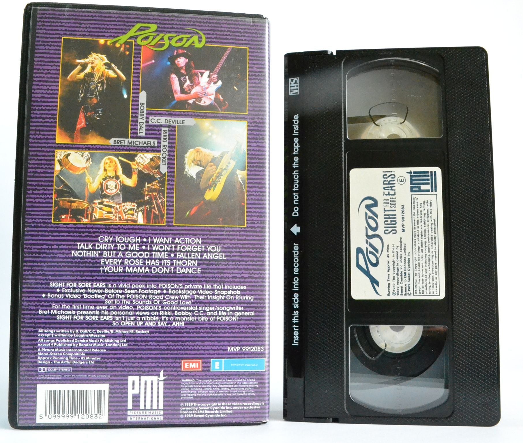 Poison: “Sight For Sore Ears” - Bret Michaels [Still Touring] Rock Music - VHS-