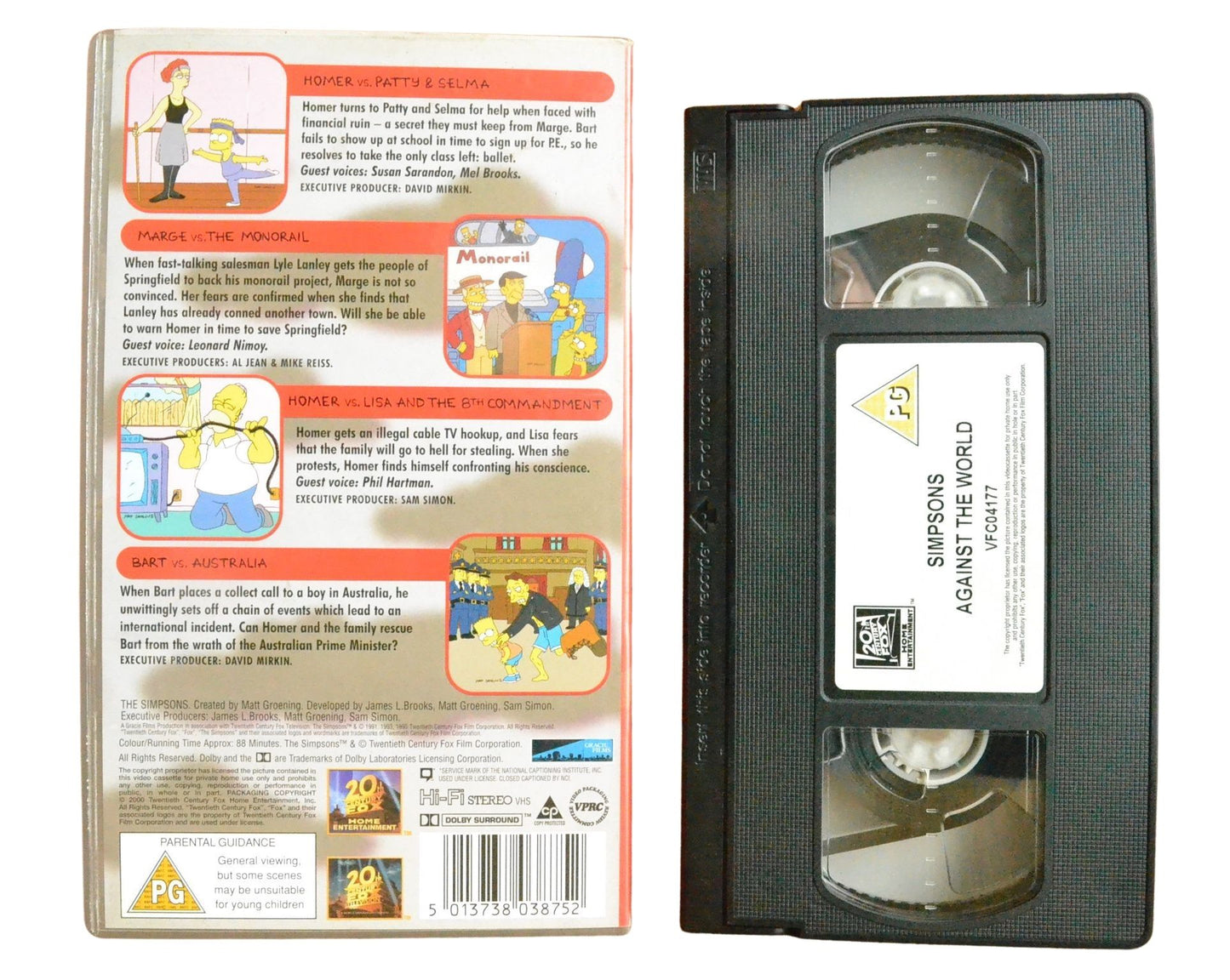 The Simpsons: Against the World - Children’s - Pal VHS-