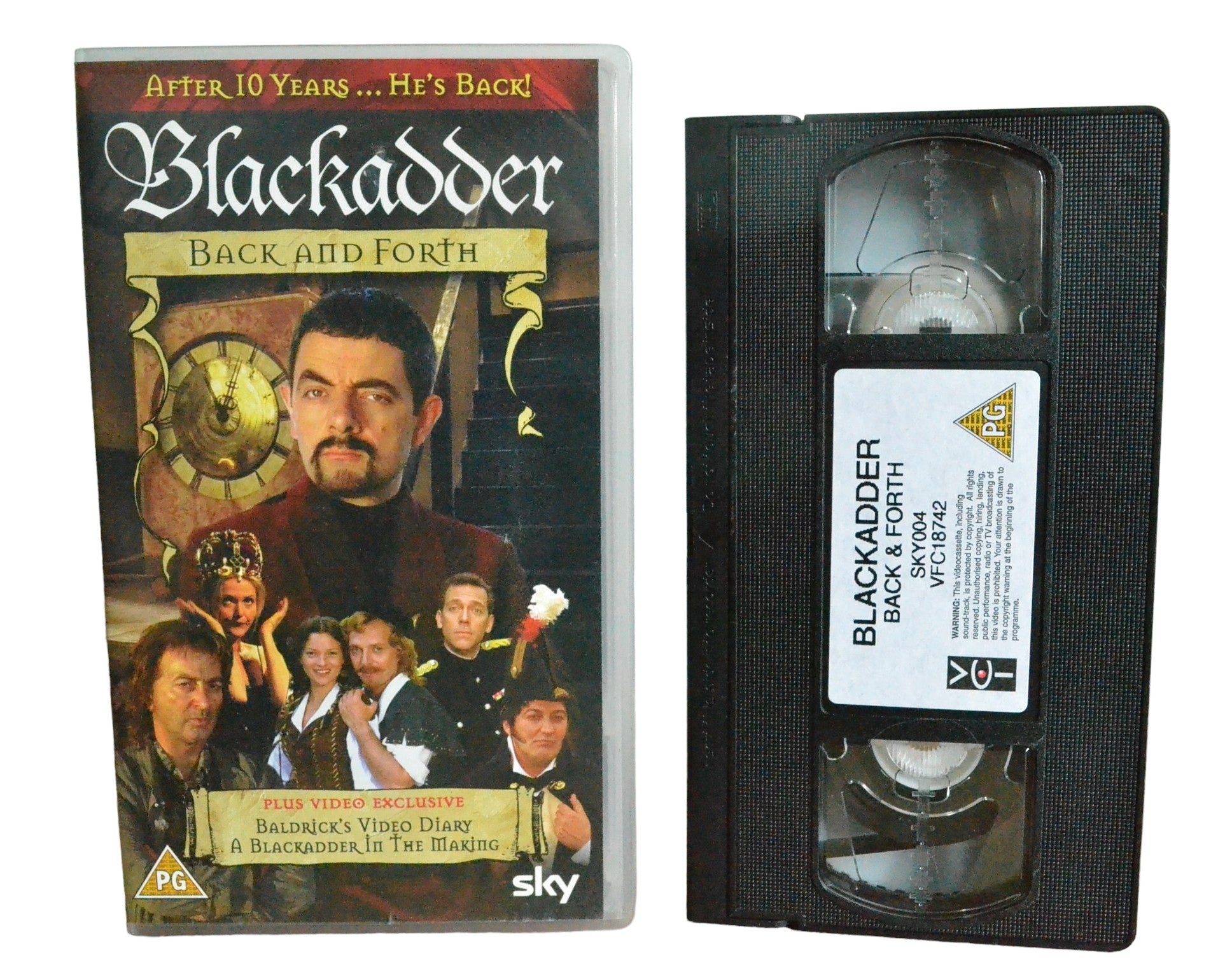 Blackadder - Back and Forth - Rowan Atkinson - Sky One - SKY004 - Comedy - Pal - VHS-