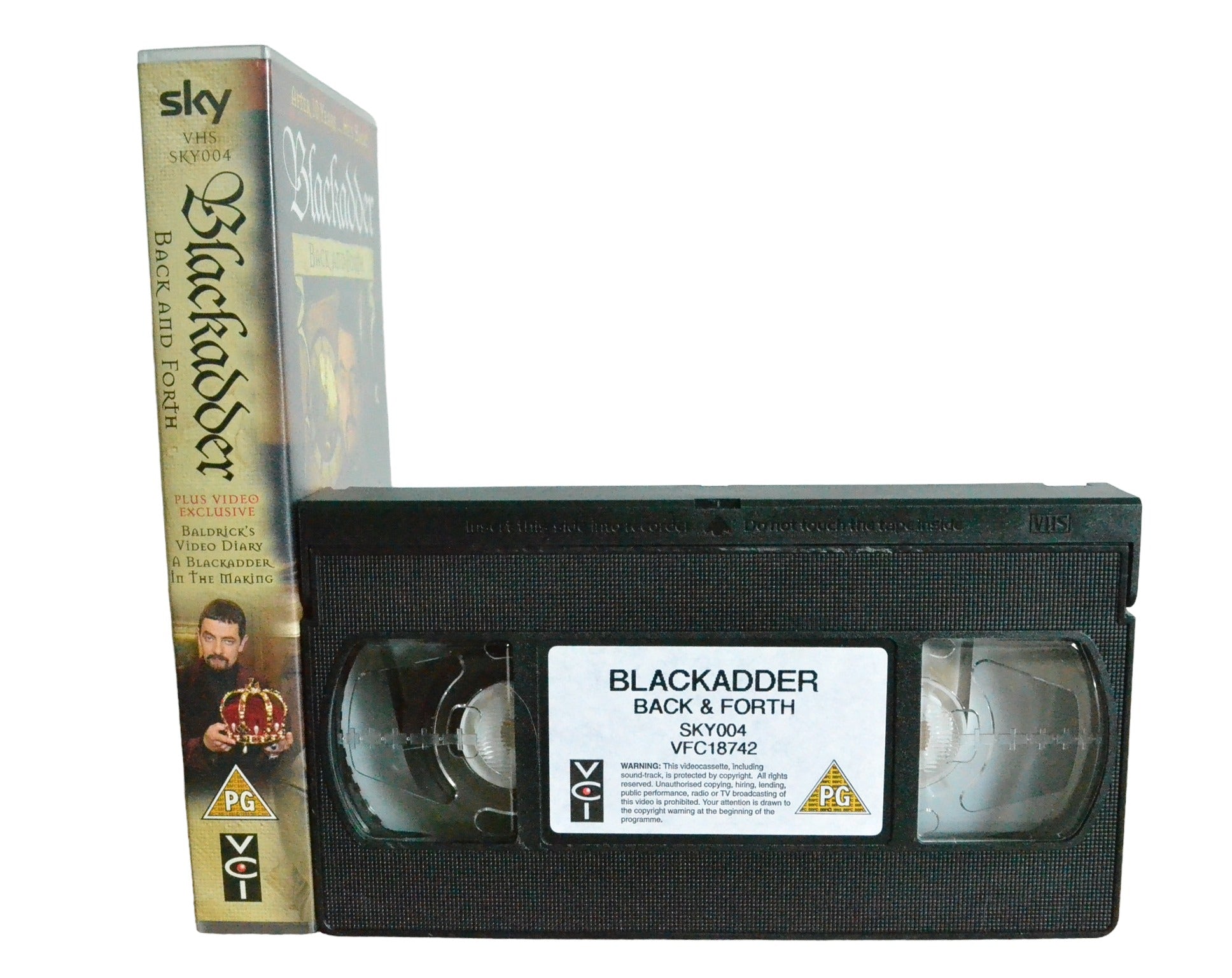 Blackadder - Back and Forth - Rowan Atkinson - Sky One - SKY004 - Comedy - Pal - VHS-