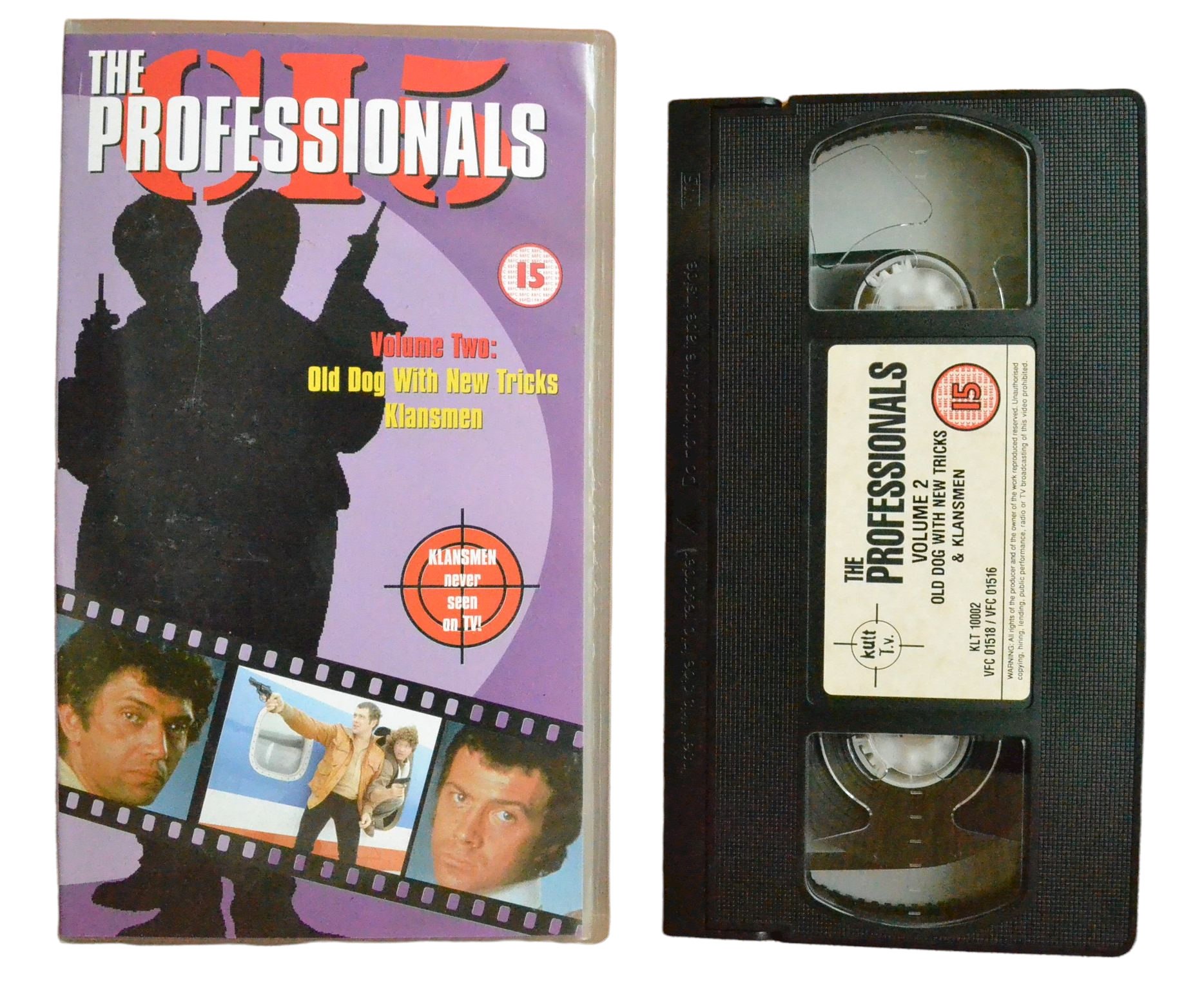 The Professionals: Volume Two Old Dog With New Tricks Klansmen - Lewis Collins - Kutt T.V - Vintage - Pal VHS-