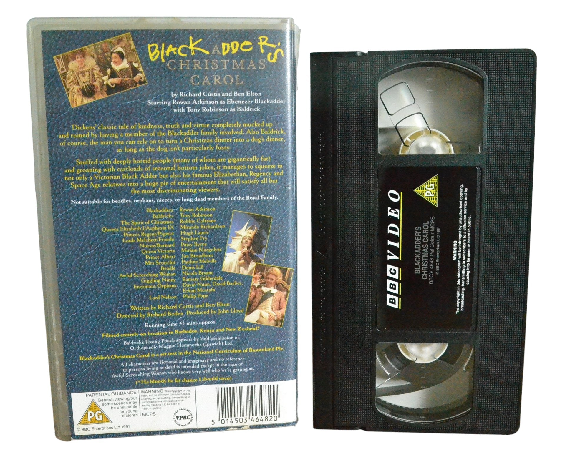 Blackadder's - Christmas Carol - Rowan Atkinson - BBC Video - BBCV4648 - Comedy - Pal - VHS-