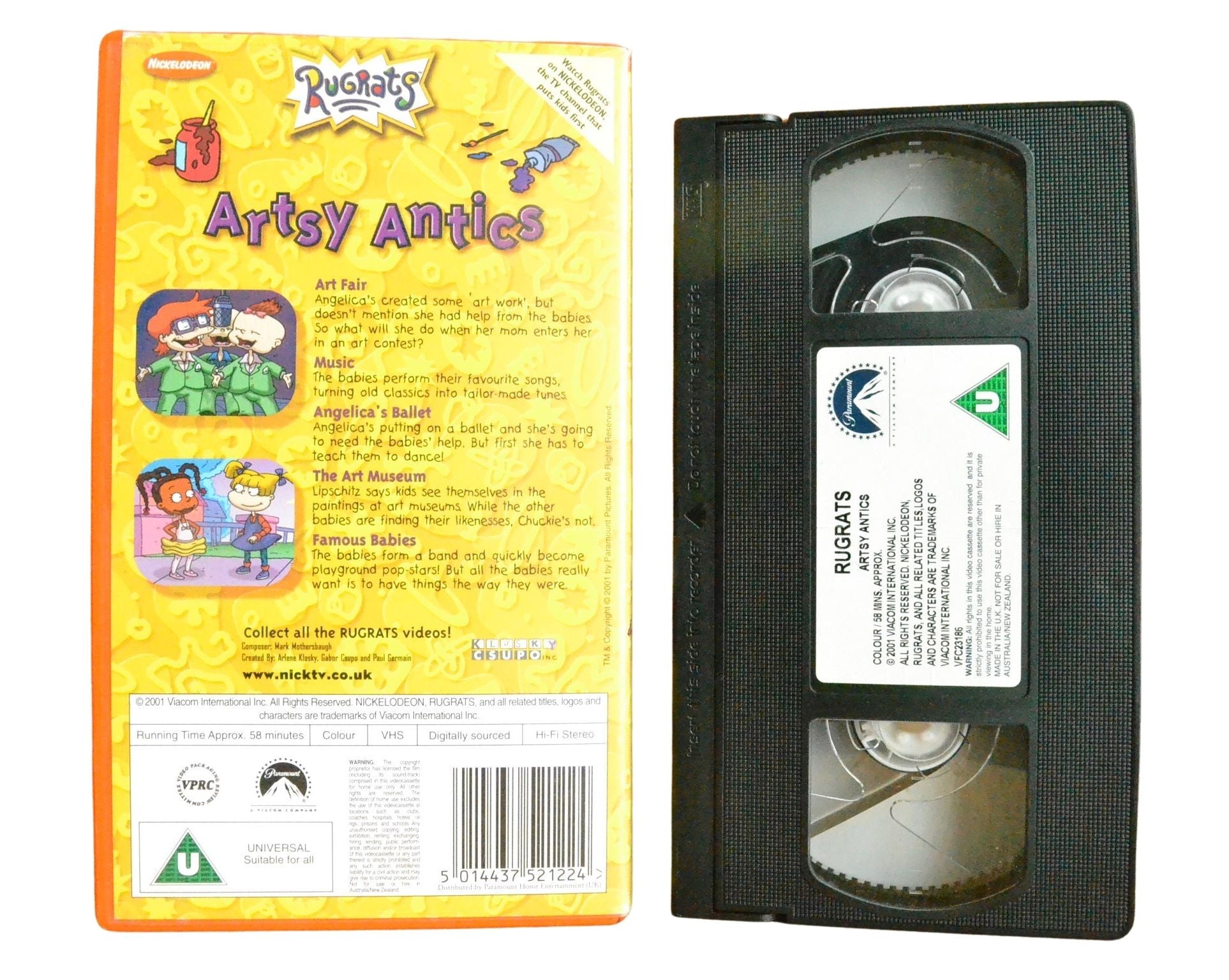 Rugrats: Artsy Antics - Children’s - Pal VHS-