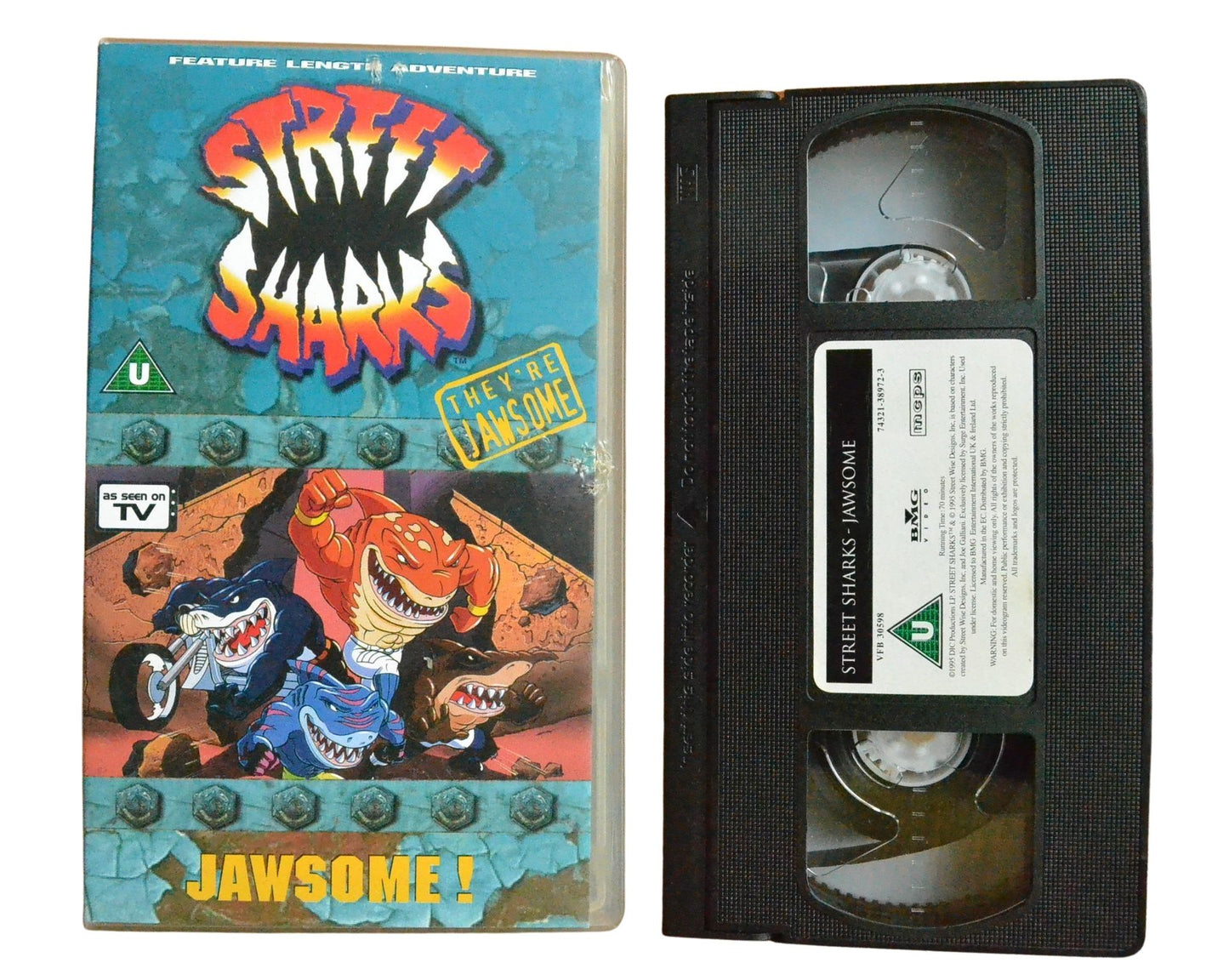 Street Sharks: They're Jawsome - Children’s - Pal VHS-