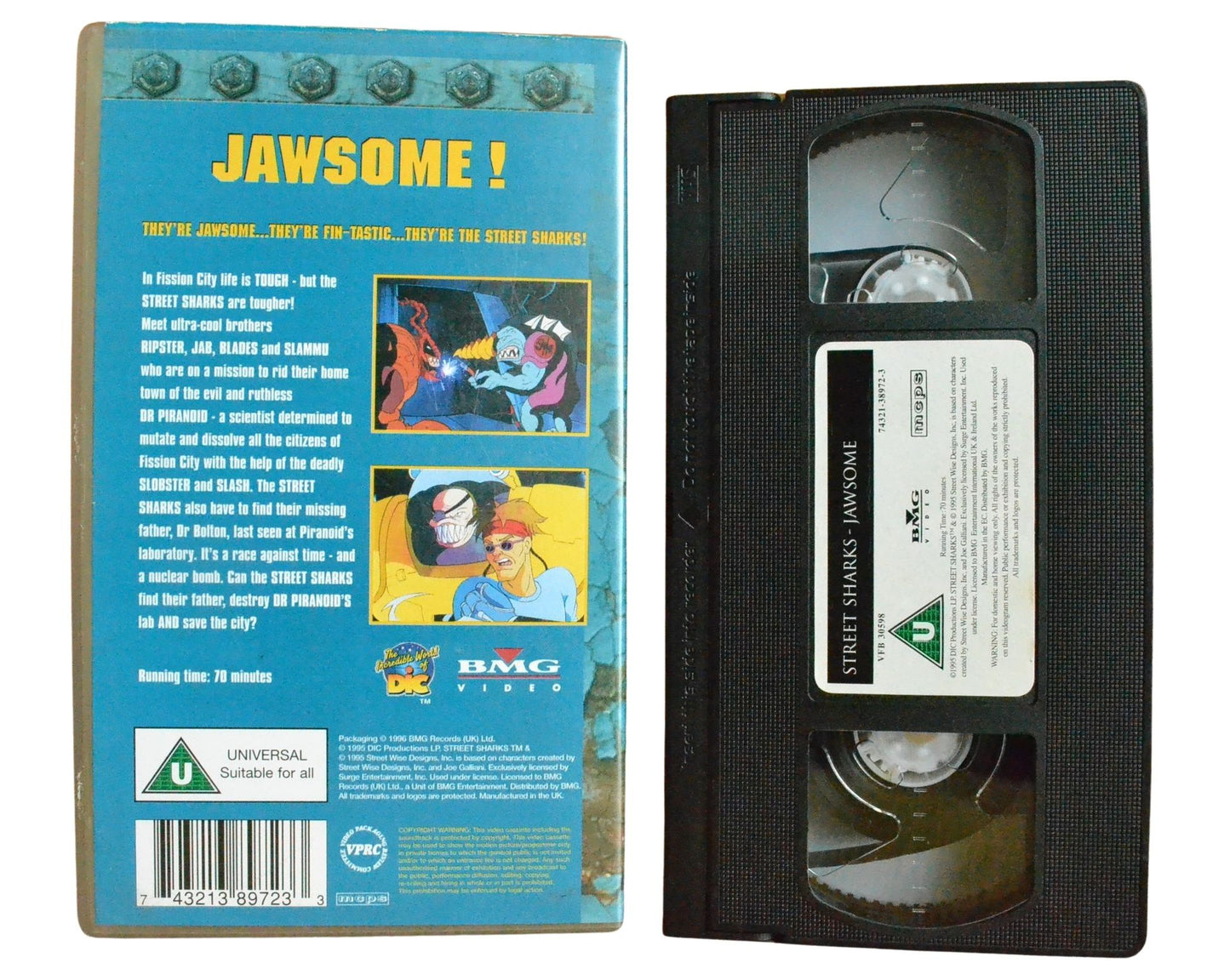 Street Sharks: They're Jawsome - Children’s - Pal VHS-