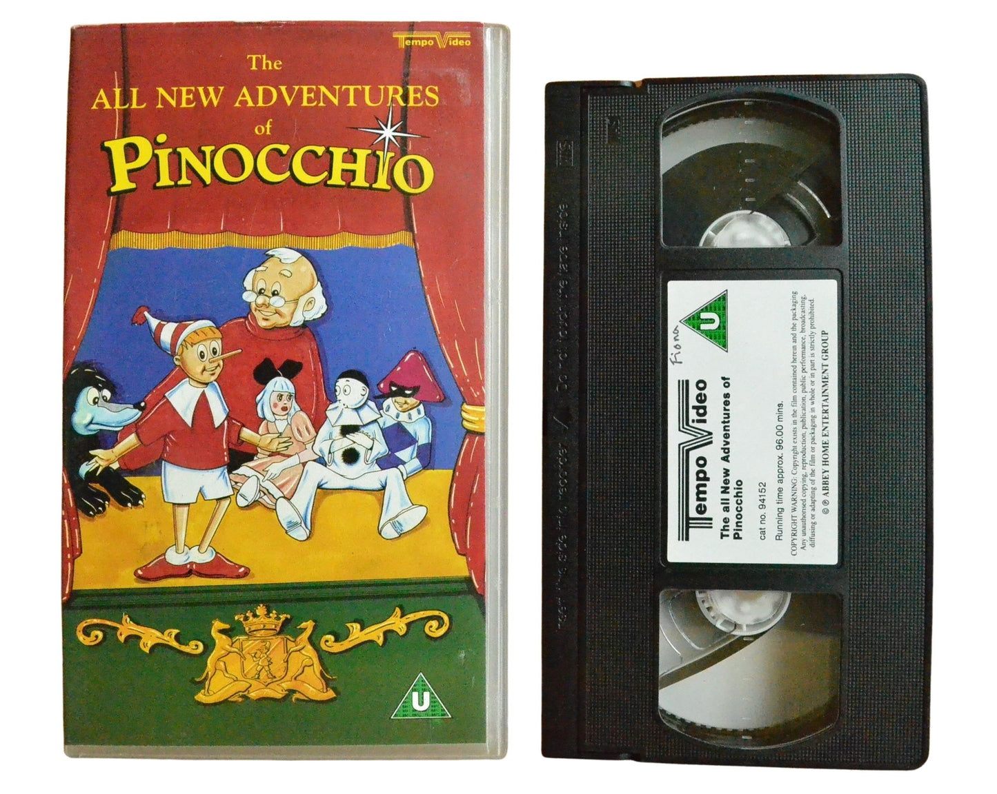 The All New Adventures of Pinocchio - Children’s - Pal VHS-