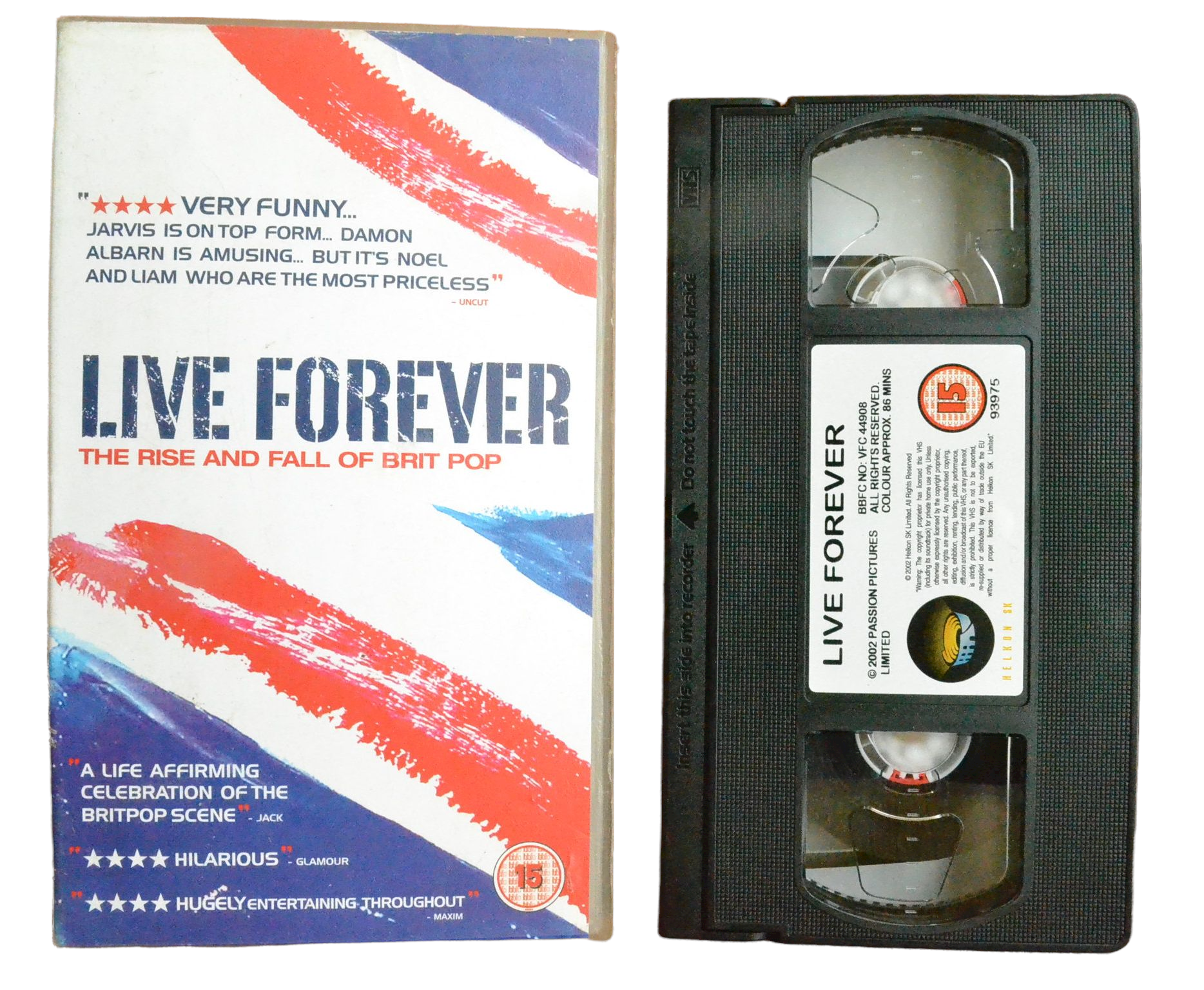 Live Forever: The Rise And Fall Of Brit Pop - Noel Gallagher - Helkon SK - Vintage - Pal VHS-