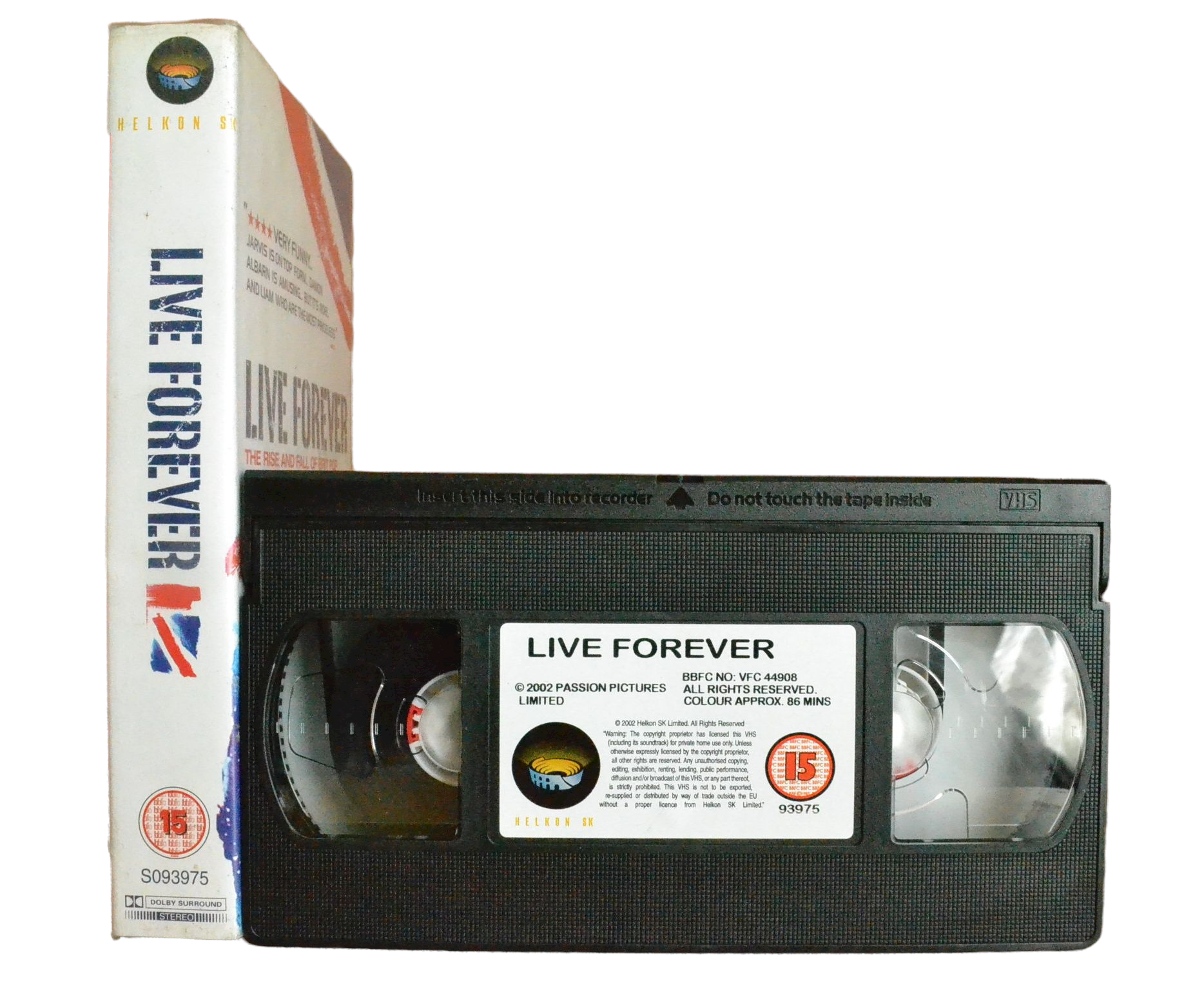 Live Forever: The Rise And Fall Of Brit Pop - Noel Gallagher - Helkon SK - Vintage - Pal VHS-