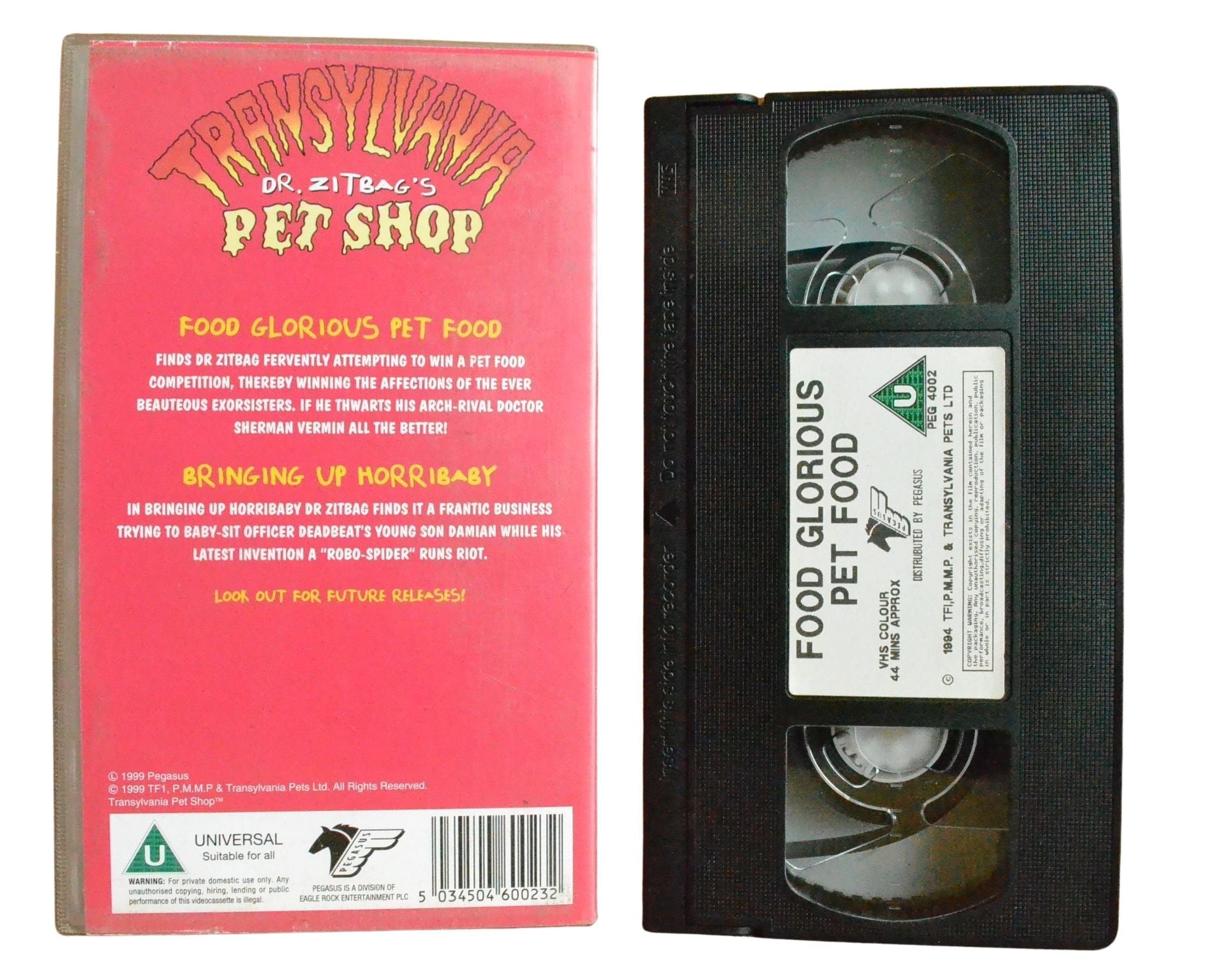 Transylvania: Dr. Zitbag's Pet Shop - Children’s - Pal VHS-