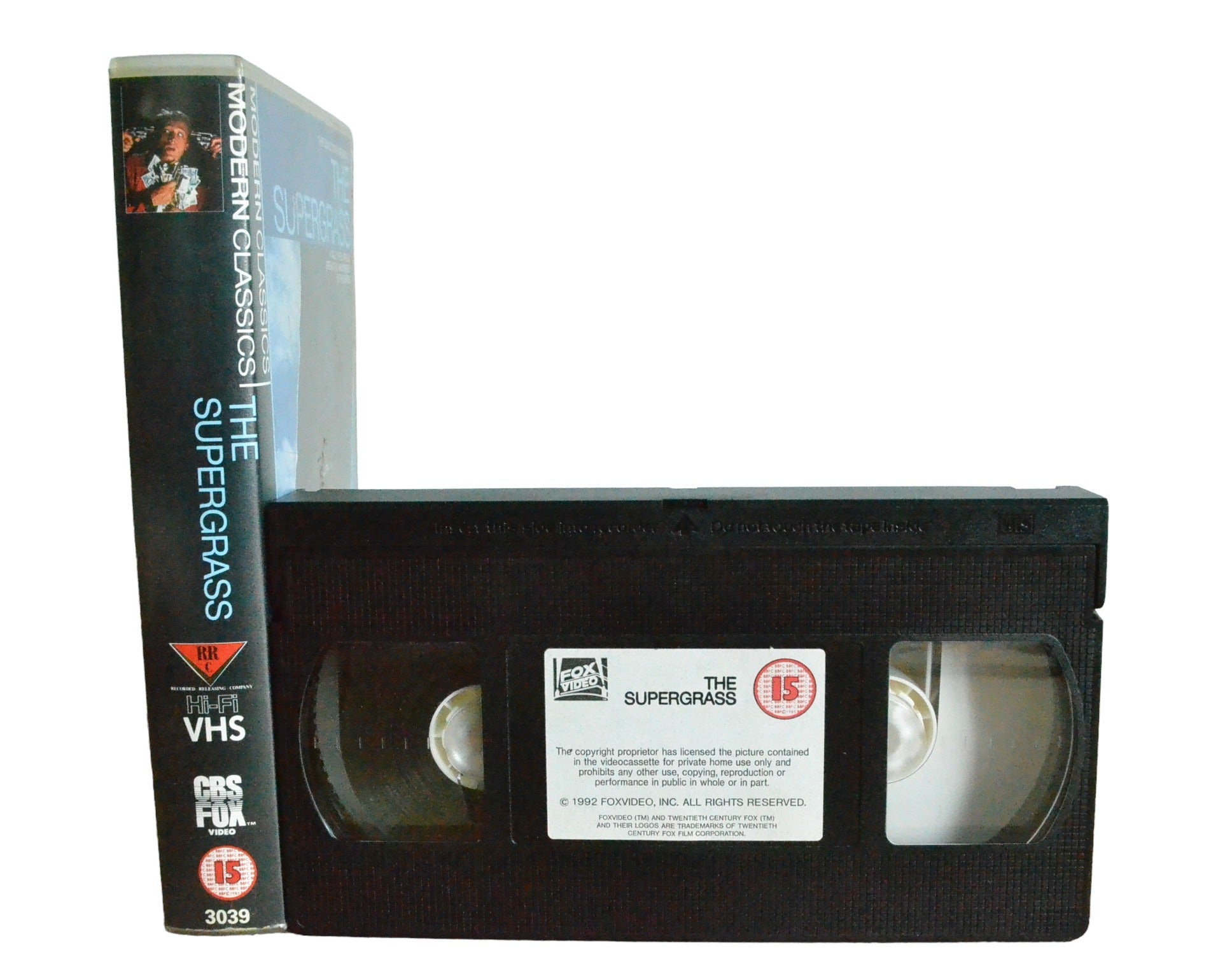 The Supergrass - Adrian Edmondson - Fox Video - 3039 - Comedy - Pal - VHS-