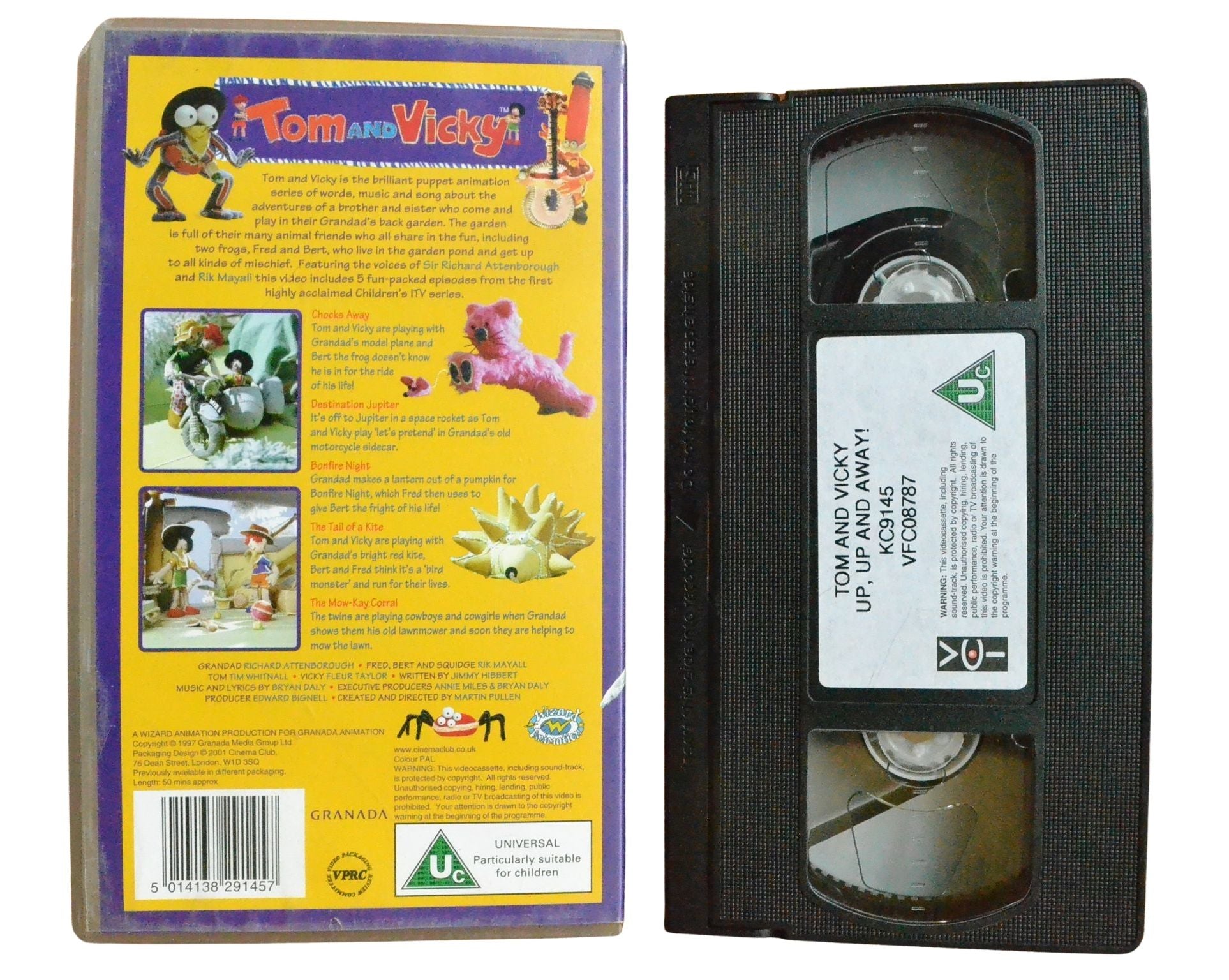 Tom and Vicky: Up, Up and Away - Richard Attenborough - Children’s - Pal VHS-