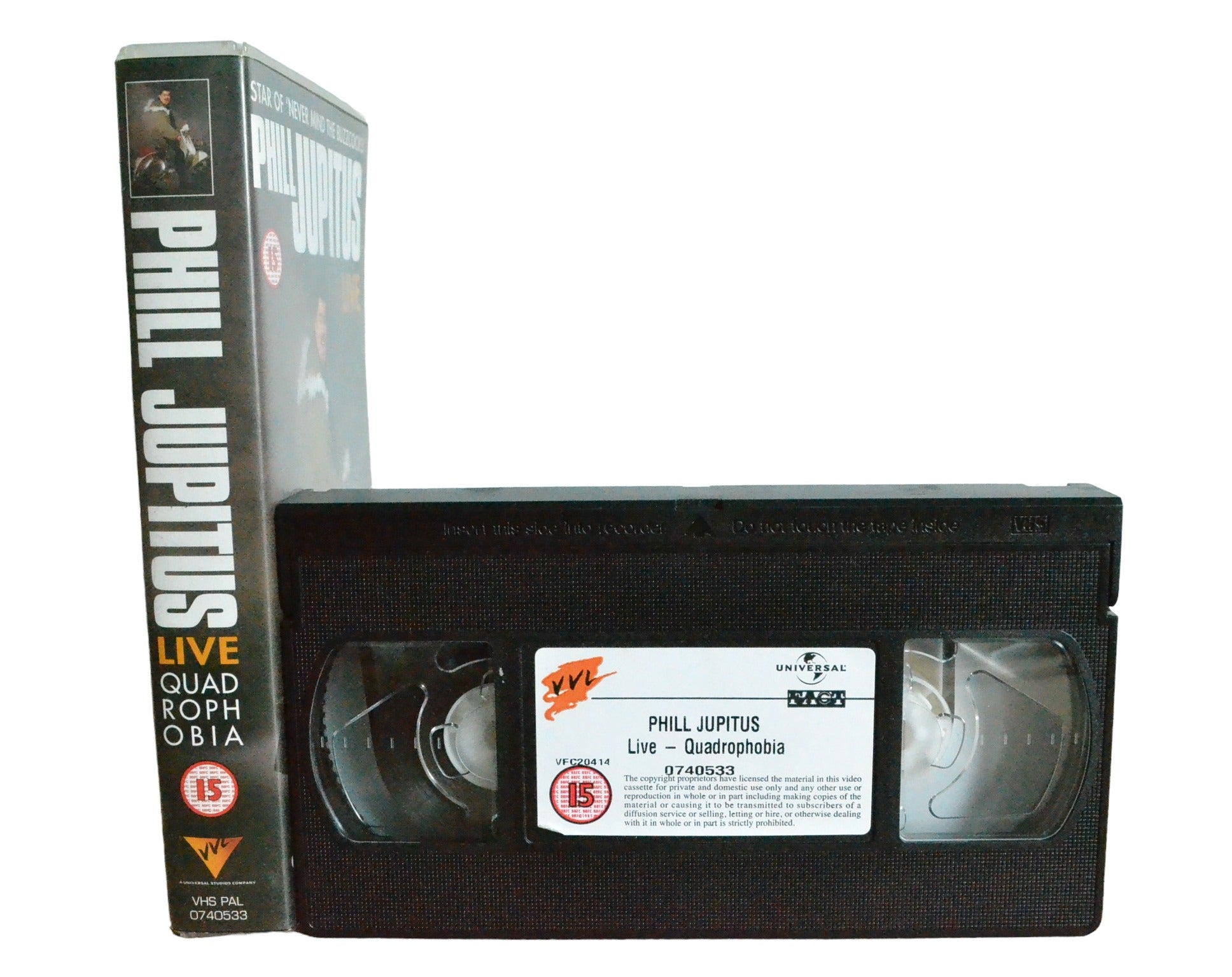 Phill Jupitus Live : Quadrophobia - Phill Jupitus - Universal Pictures - 0740533 - Comedy - Pal - VHS-