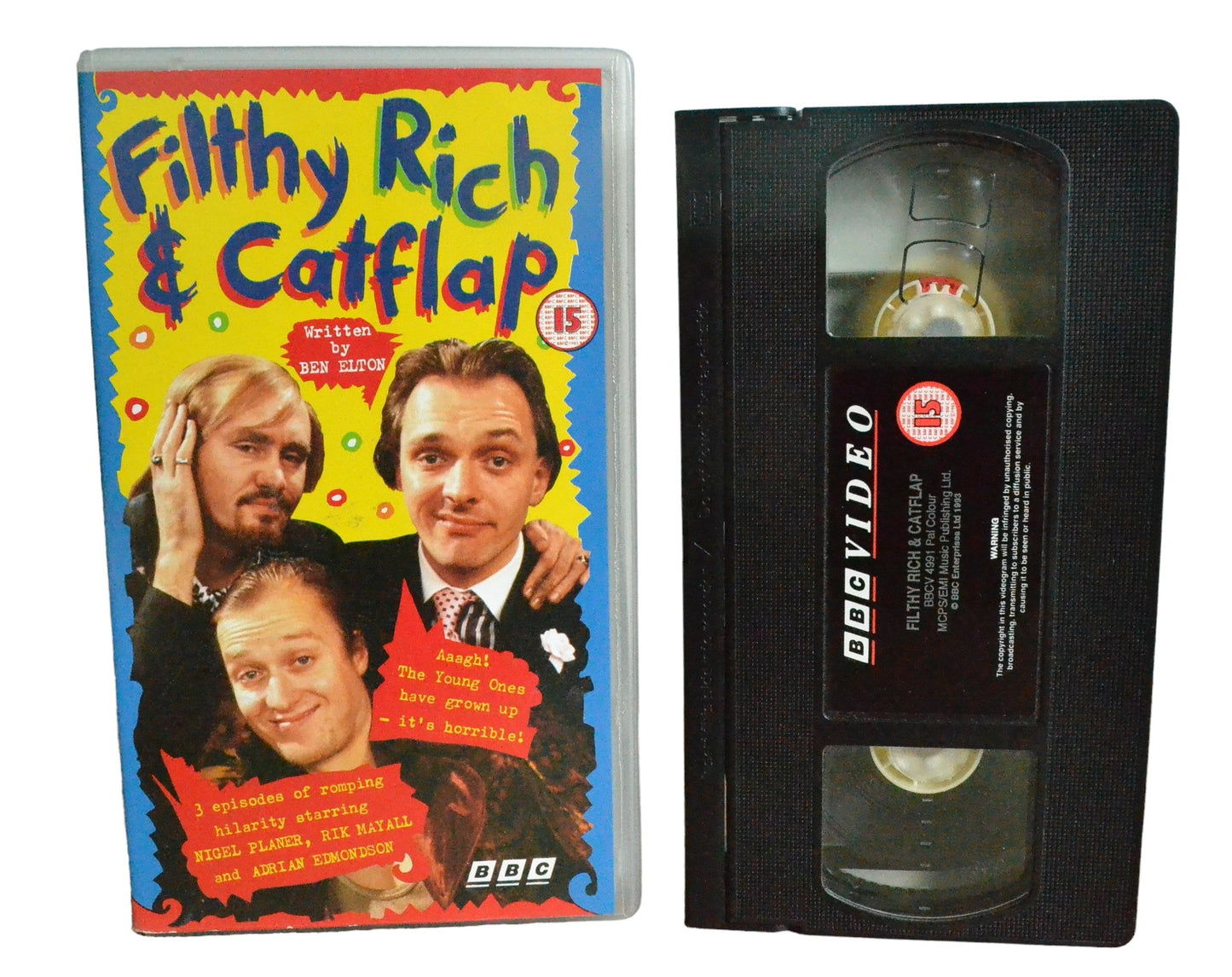 Filthy, Rich & Catflap - Rik Mayall - BBC Video - BBCV4991 - Comedy - Pal - VHS-