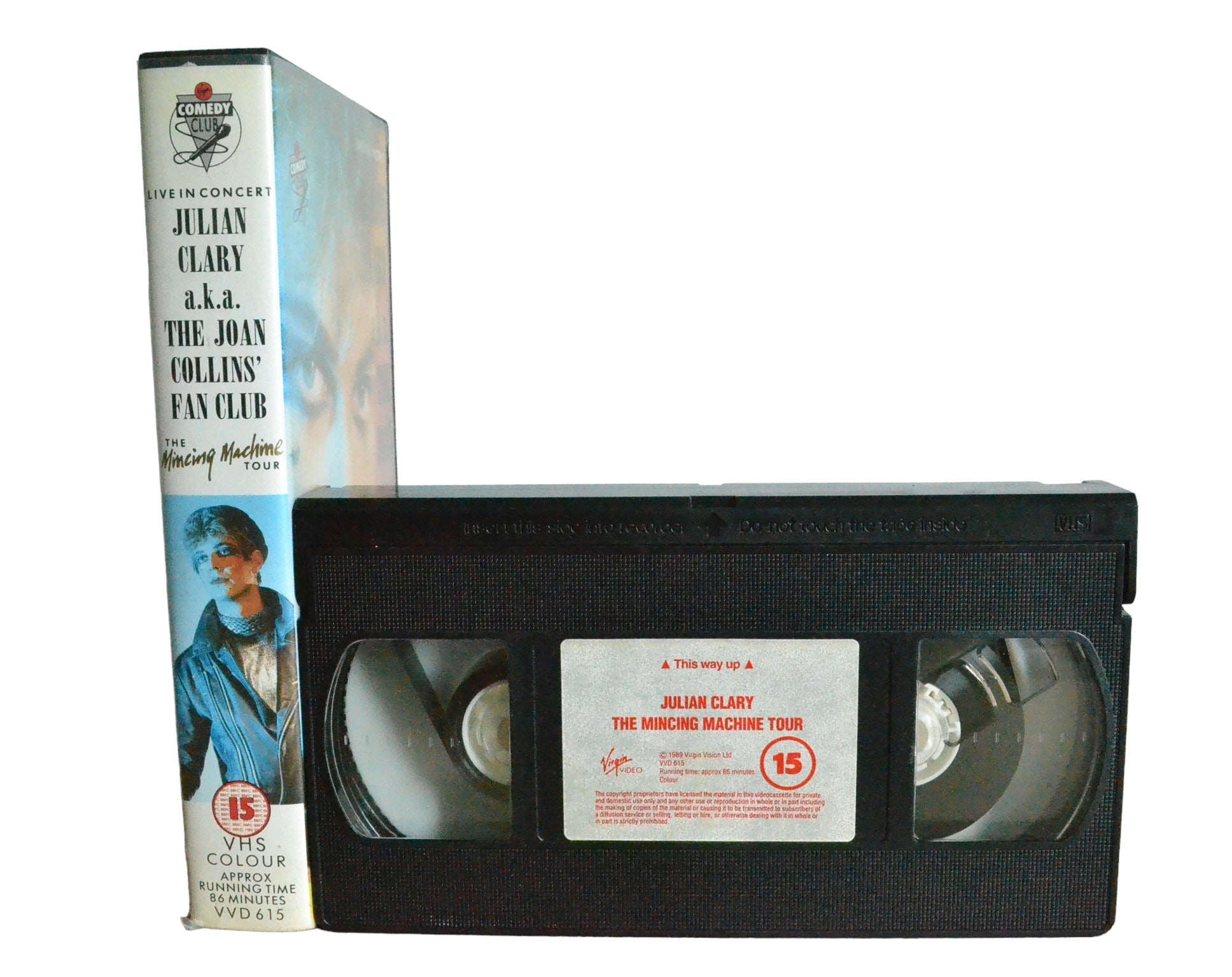 Julian Clary : The Mincing Machine Tour - Julian Clary - Virgin Video - VVD615 - Comedy - Pal - VHS-