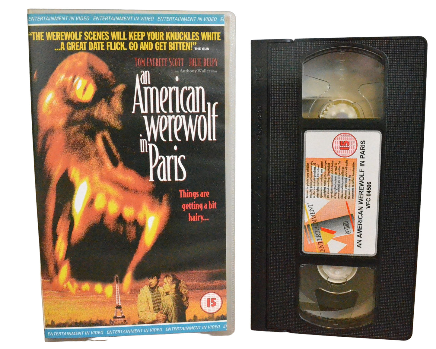 An American Werewolf in Pairs - Tom Everett Scott - Entertainment In Video - EVS 1274 - Horror - Pal - VHS-