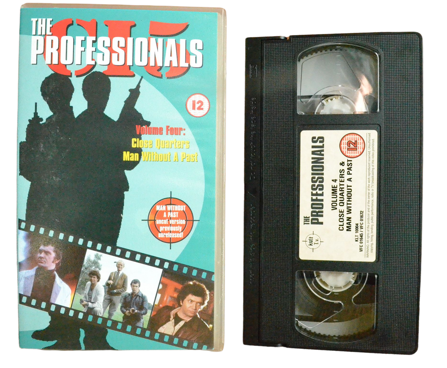 The Professionals Volume 4: Close Quarters Man Without A Past - Lewis Collins - Kutt T.V - Vintage - Pal VHS-