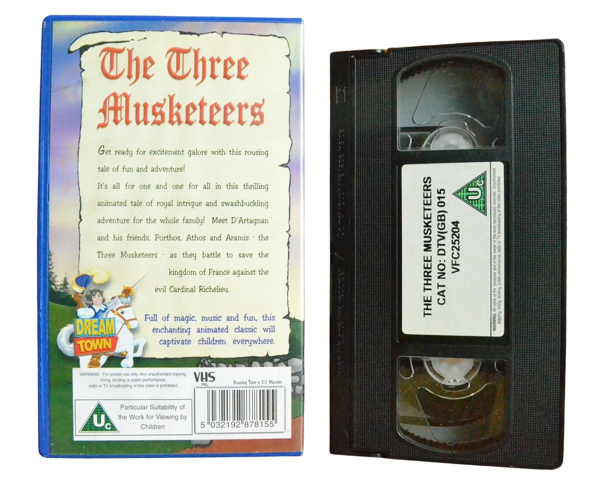 The Three Musketeers - Children’s - Pal VHS-