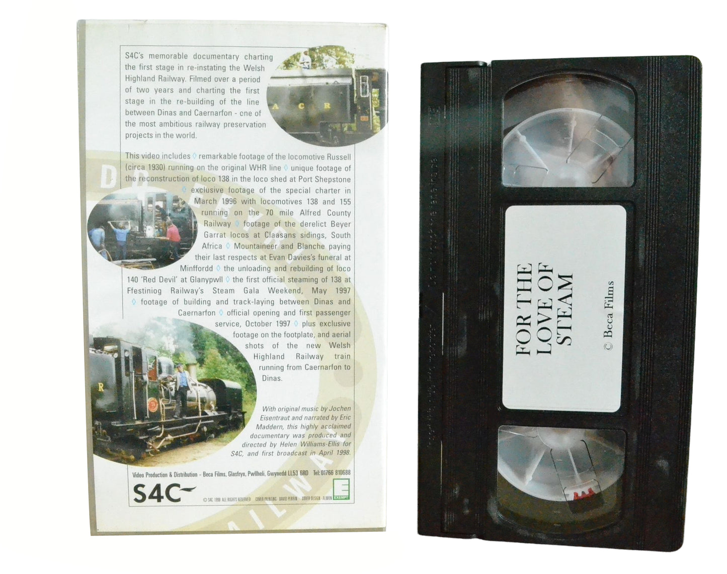 For The Love Of Steam - Andrew Carter - Vintage - Pal VHS-