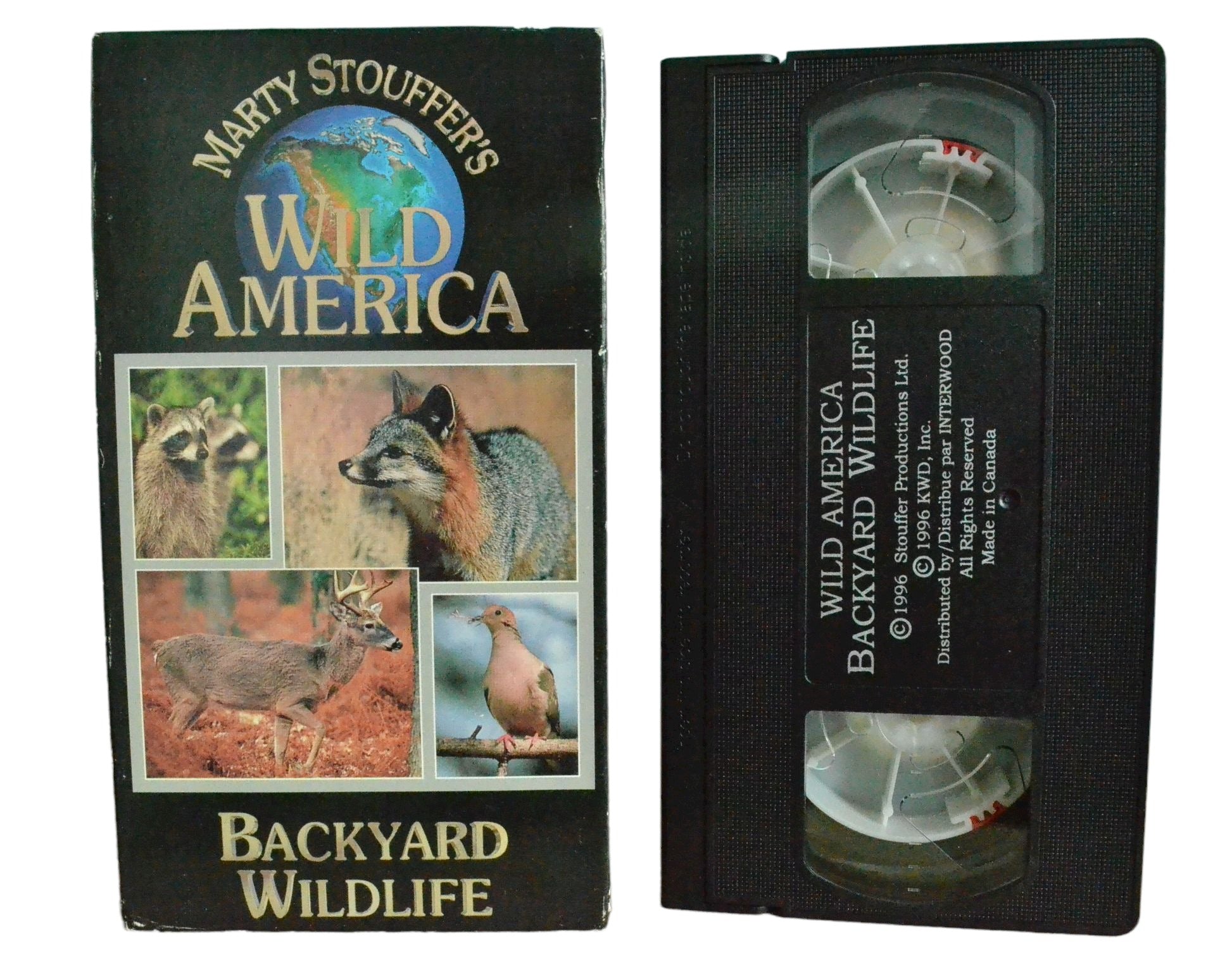 Marty Stouffer's Wild America Backyard Wildlife - Interwood - Carton Box - Pal VHS-