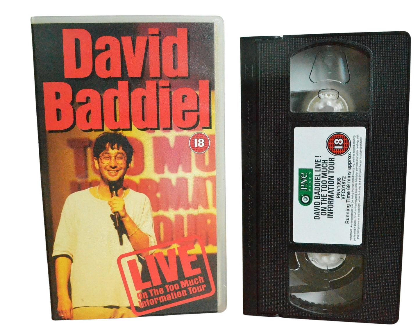 David Baddiel Live : On The Too Much Information Tour - David Baddiel - Pne Video - PNV1098 - Comedy - Pal - VHS-