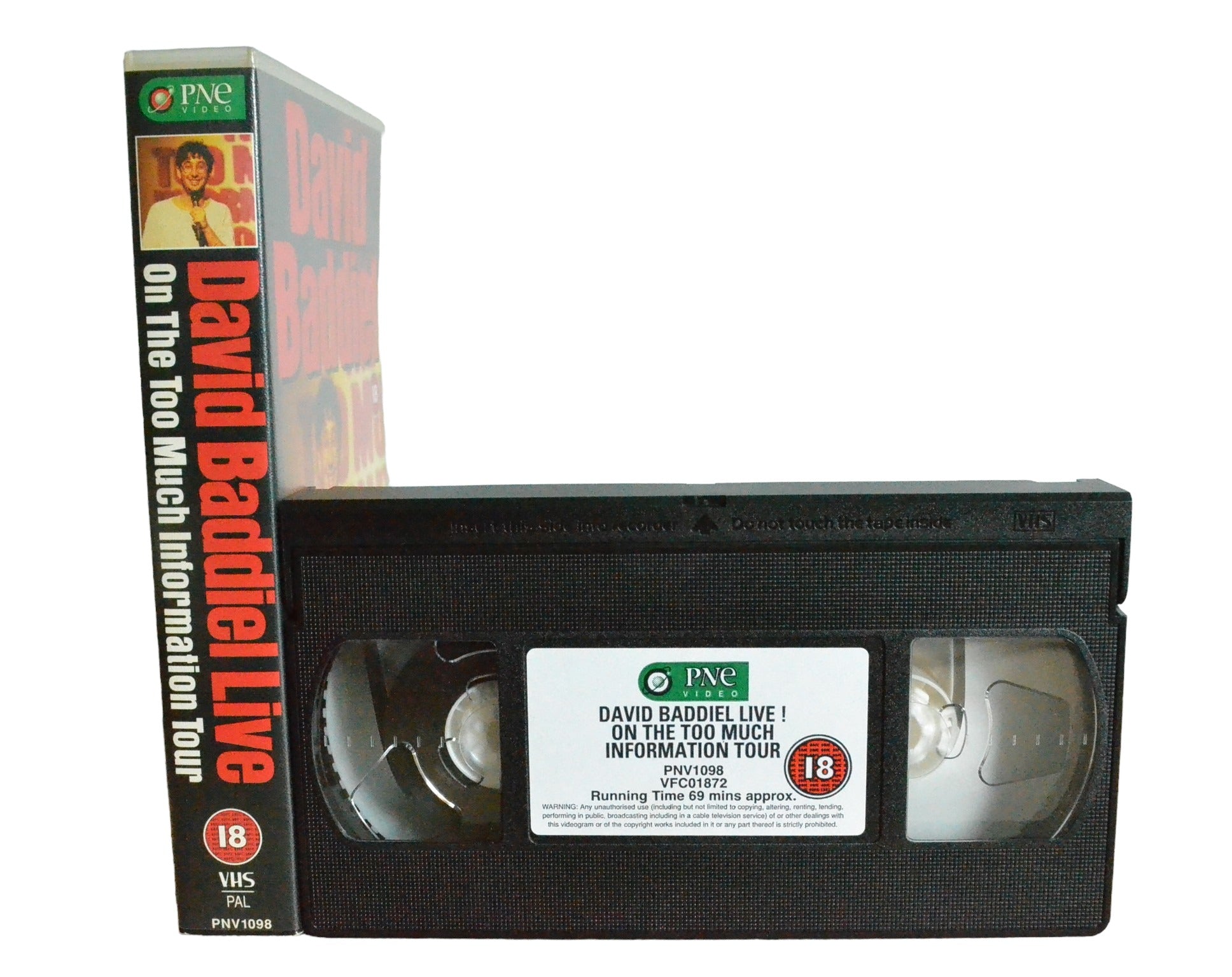 David Baddiel Live : On The Too Much Information Tour - David Baddiel - Pne Video - PNV1098 - Comedy - Pal - VHS-