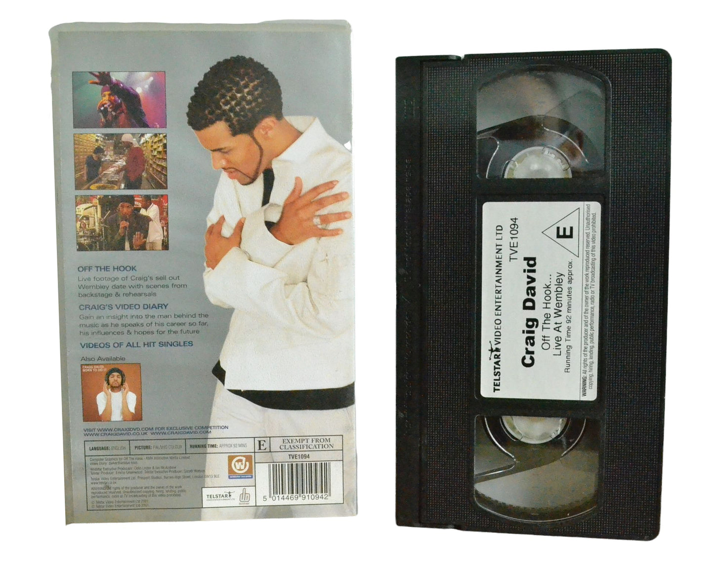 Craig David - Off The Hook...Live At Wembley - Craig David - Telstar Video Entertainment Ltd - Music - Pal VHS-