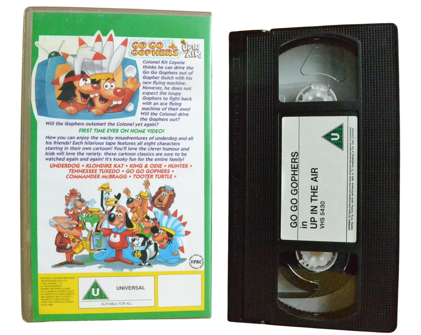 Go Go Gophers In Up In The Air - Children’s - Pal VHS-