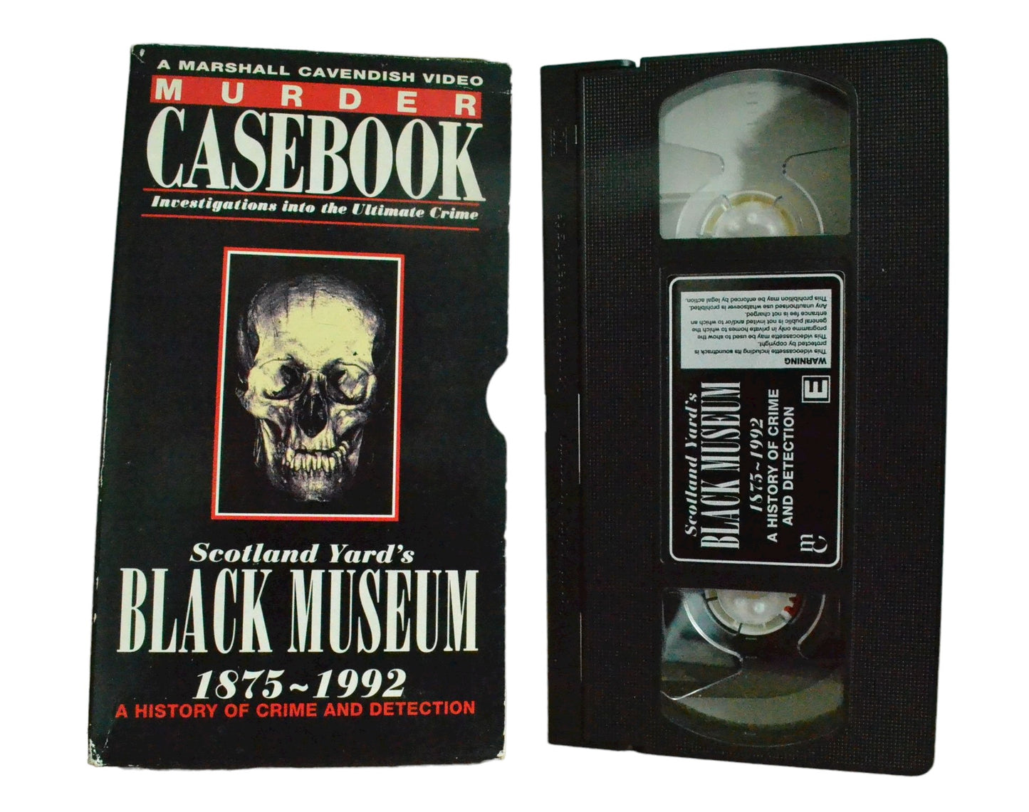 Scotland Yard's Black Museum - 1875 - 1992 - A History Of Crime And Detection - MC - Carton Box - Pal VHS-