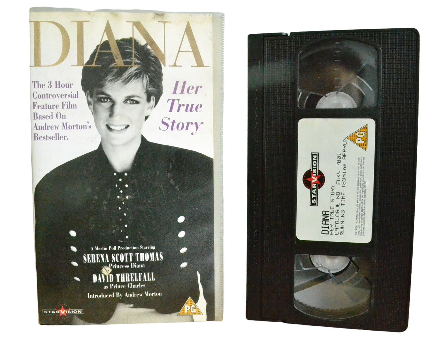 Diana - Her True Story - Serena Scott Thomas - Starvision - Vintage - Pal VHS-