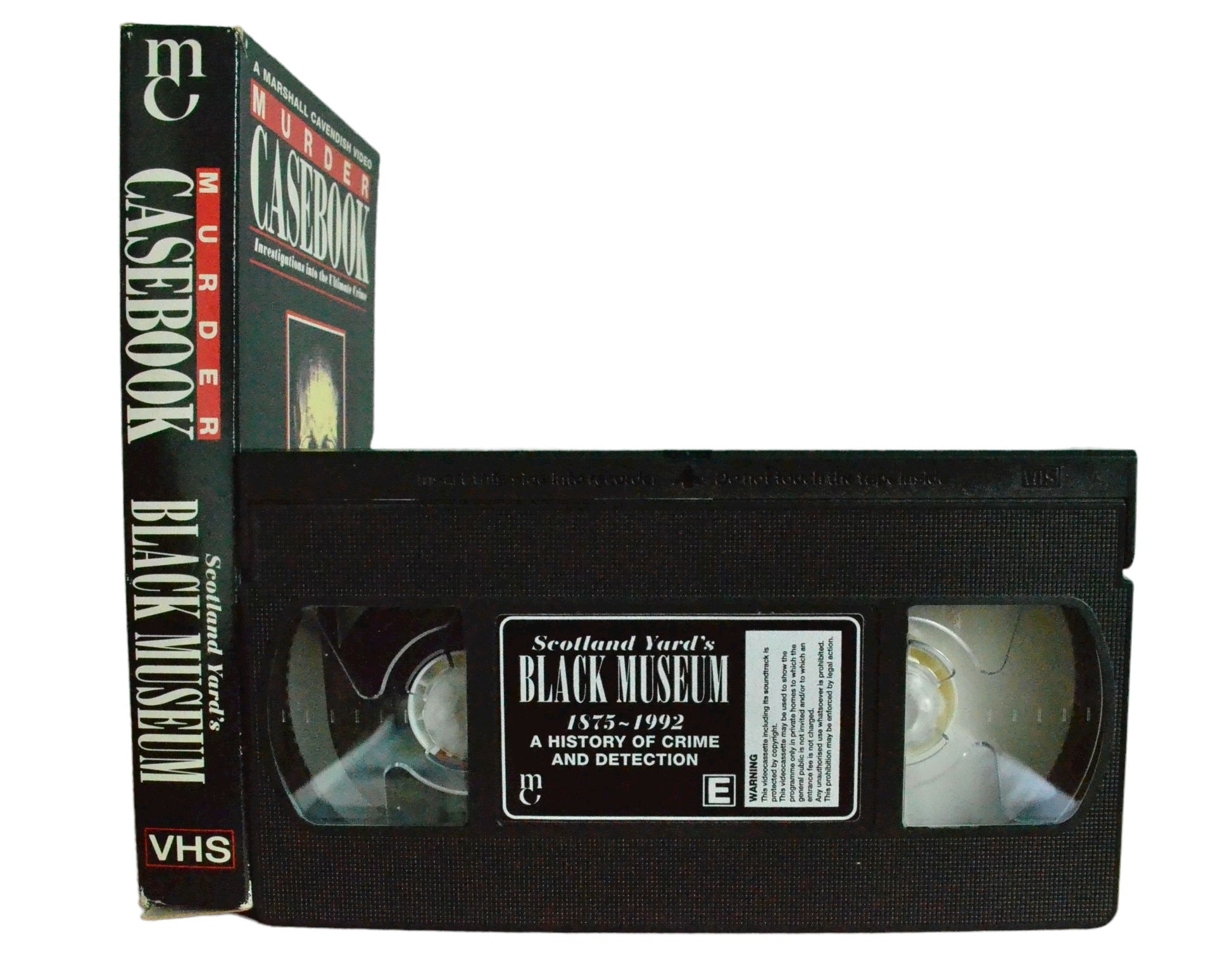 Scotland Yard's Black Museum - 1875 - 1992 - A History Of Crime And Detection - MC - Carton Box - Pal VHS-