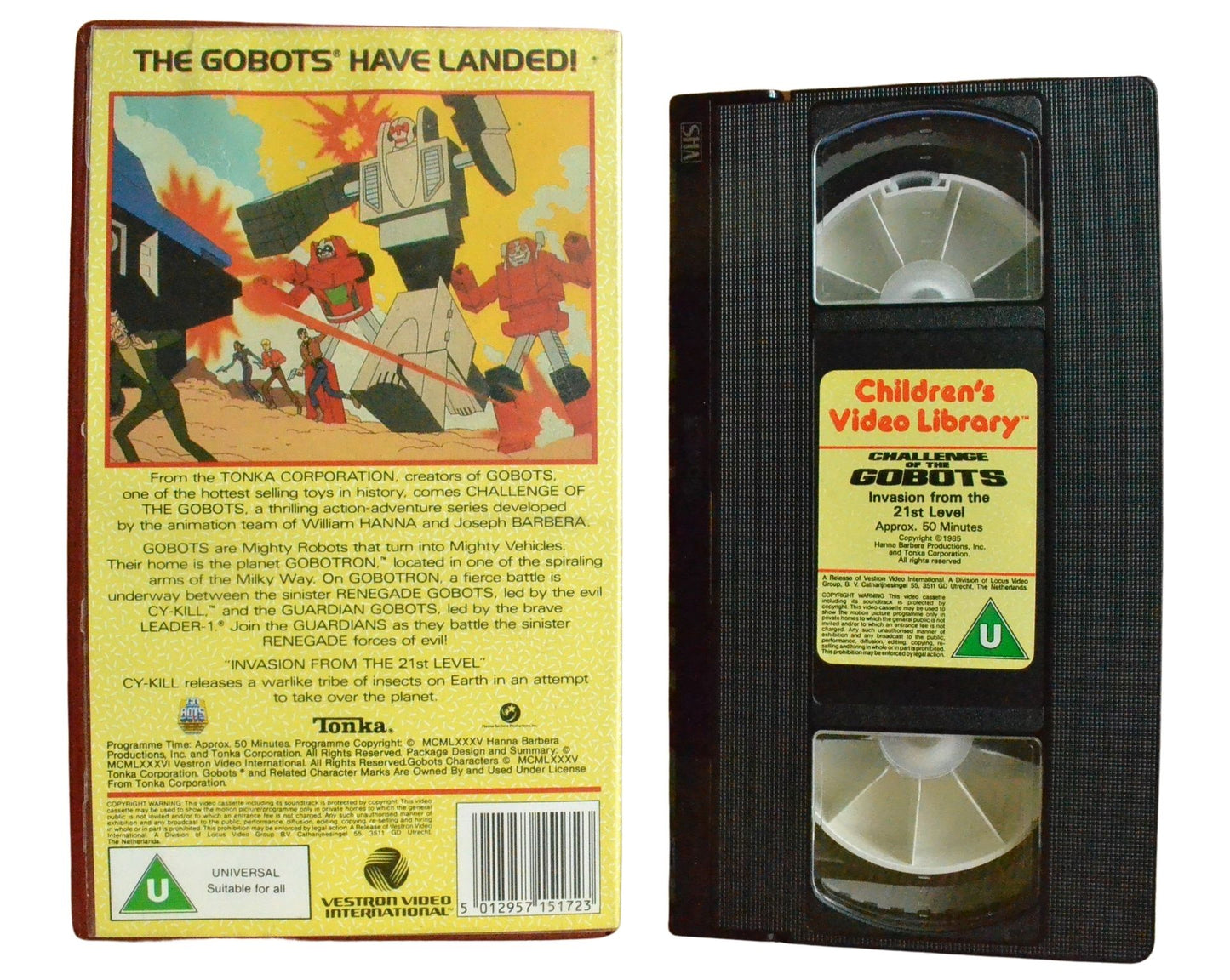 Children's Video Library: Challenge of the Gobots - Invasion from the 21st Level - Children’s - Pal VHS-