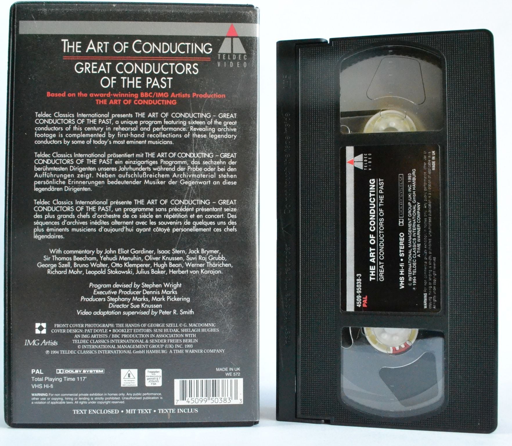 The Art Of Conducting: Great Conductors Of The Past - Sir John Barbirolli - Music VHS-