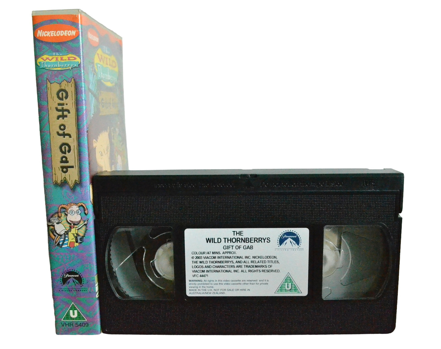 The Wild Thornberrys Gift Of Gab : 2 Wild Episodes - Paramount Home Entertainment - VHR5409 - Children - Pal - VHS-