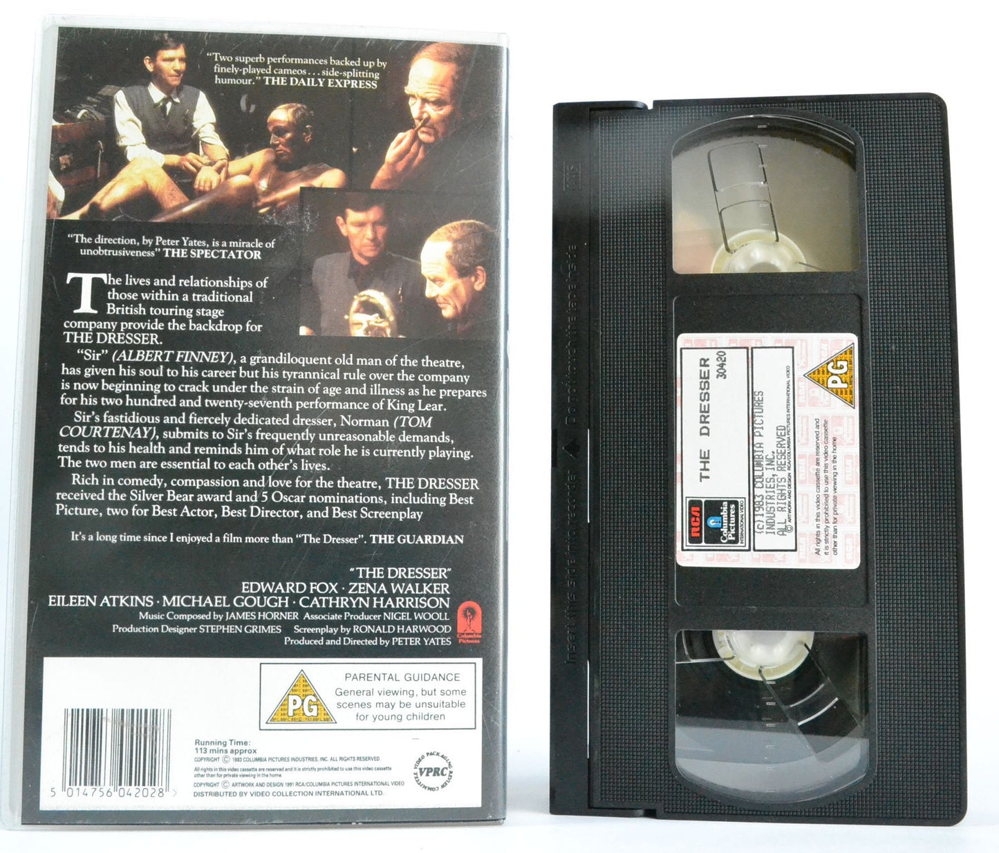 The Dresser [5 Oscars]: Albert Finney - Tom Courtenay - Drama (Peter Yates) VHS-