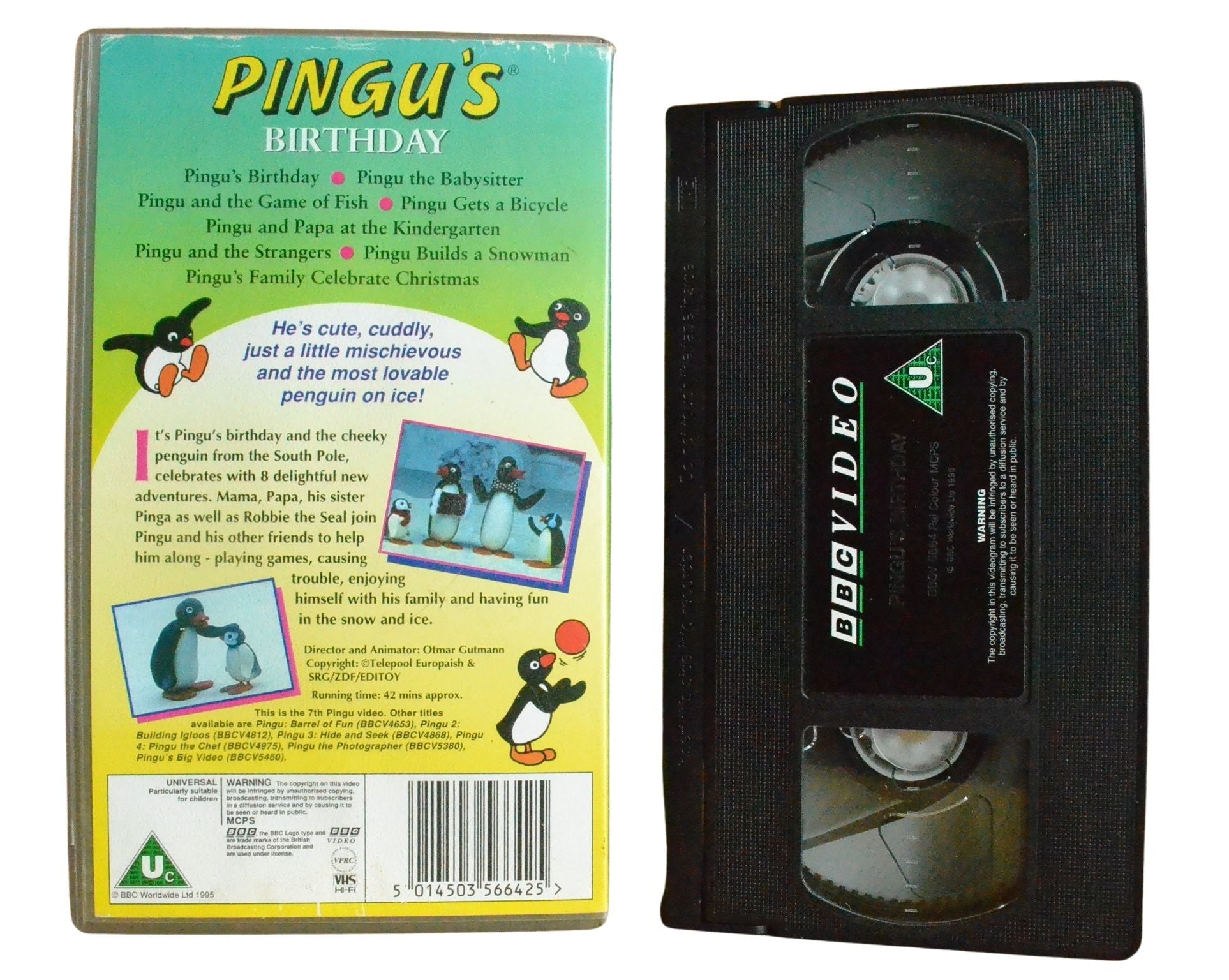 Pingu's Birthday - Children's - Pal VHS 5014503566425 – Golden 