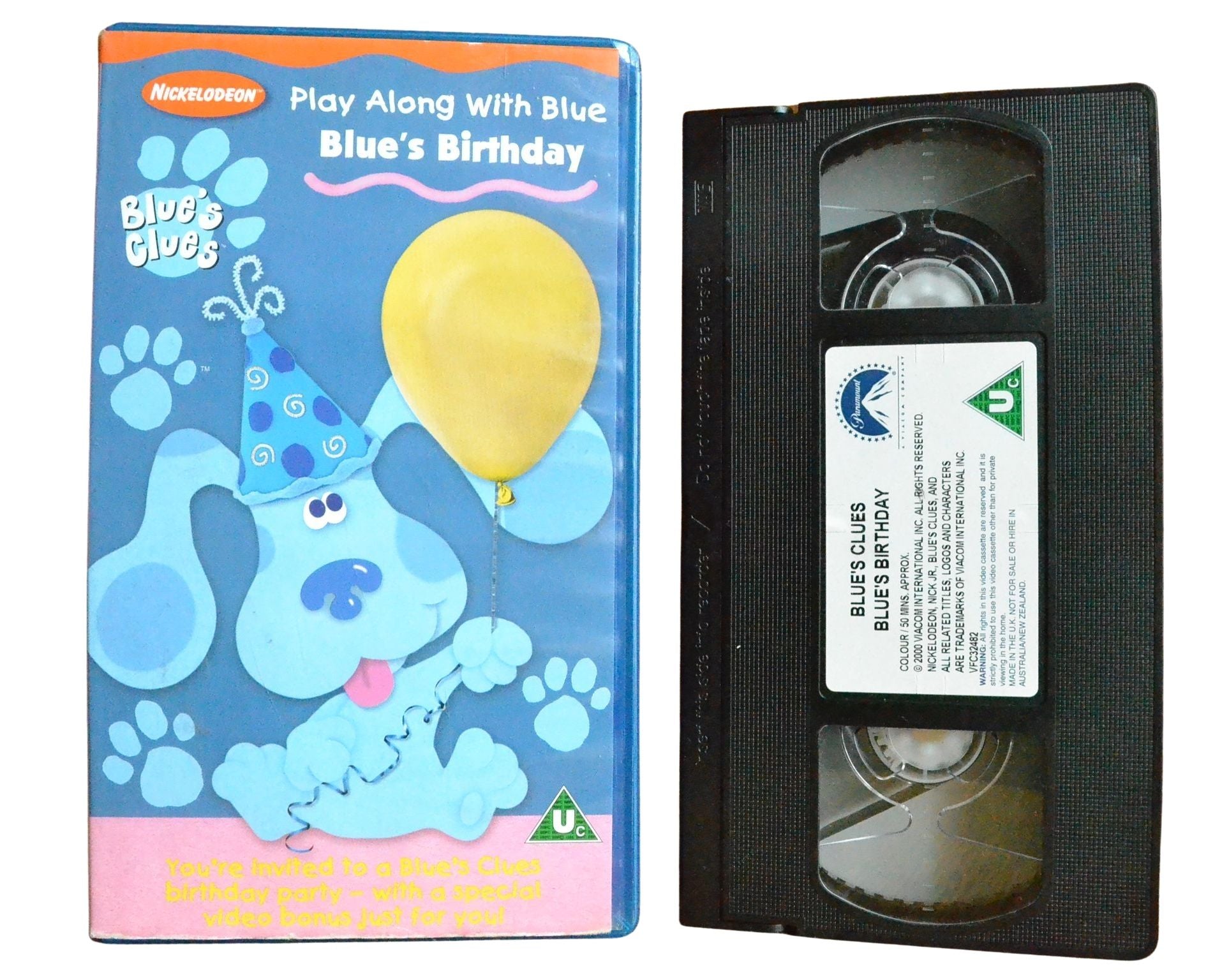 Blue's Clues: Blue's Birthday - Children’s - Pal VHS-